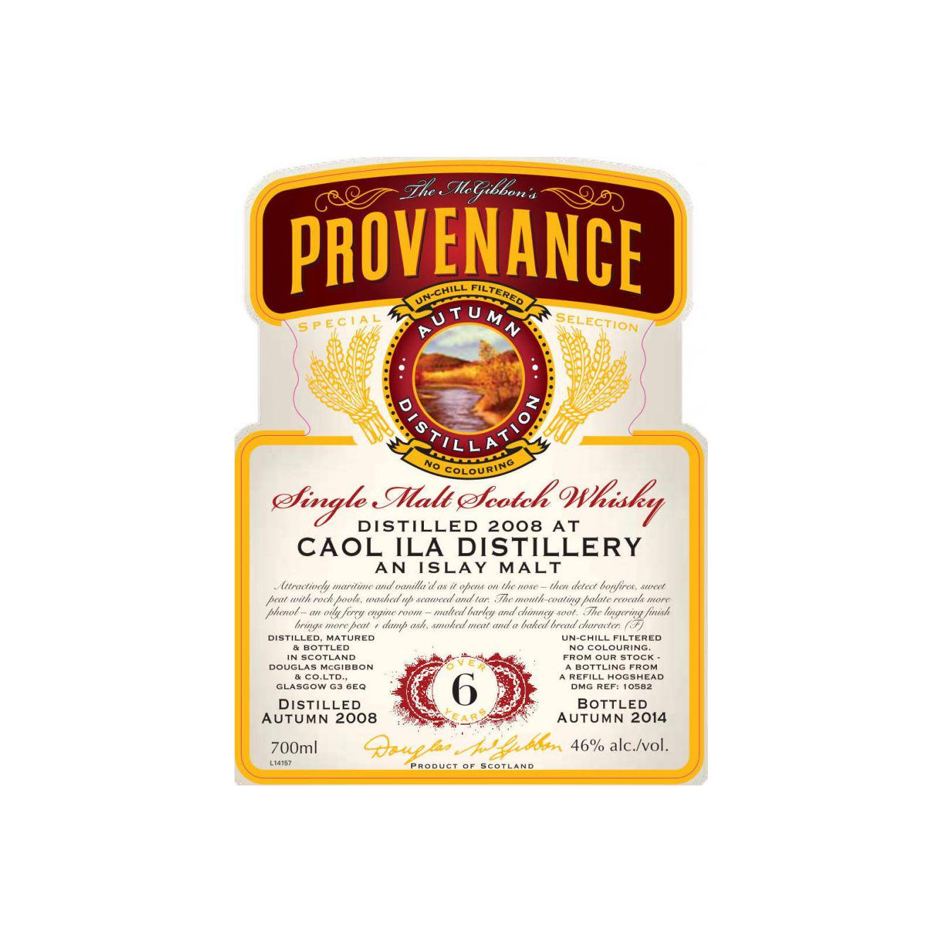 Caol Ila McGibbon's Provenance 2008 6 Years Single Malt Whisky