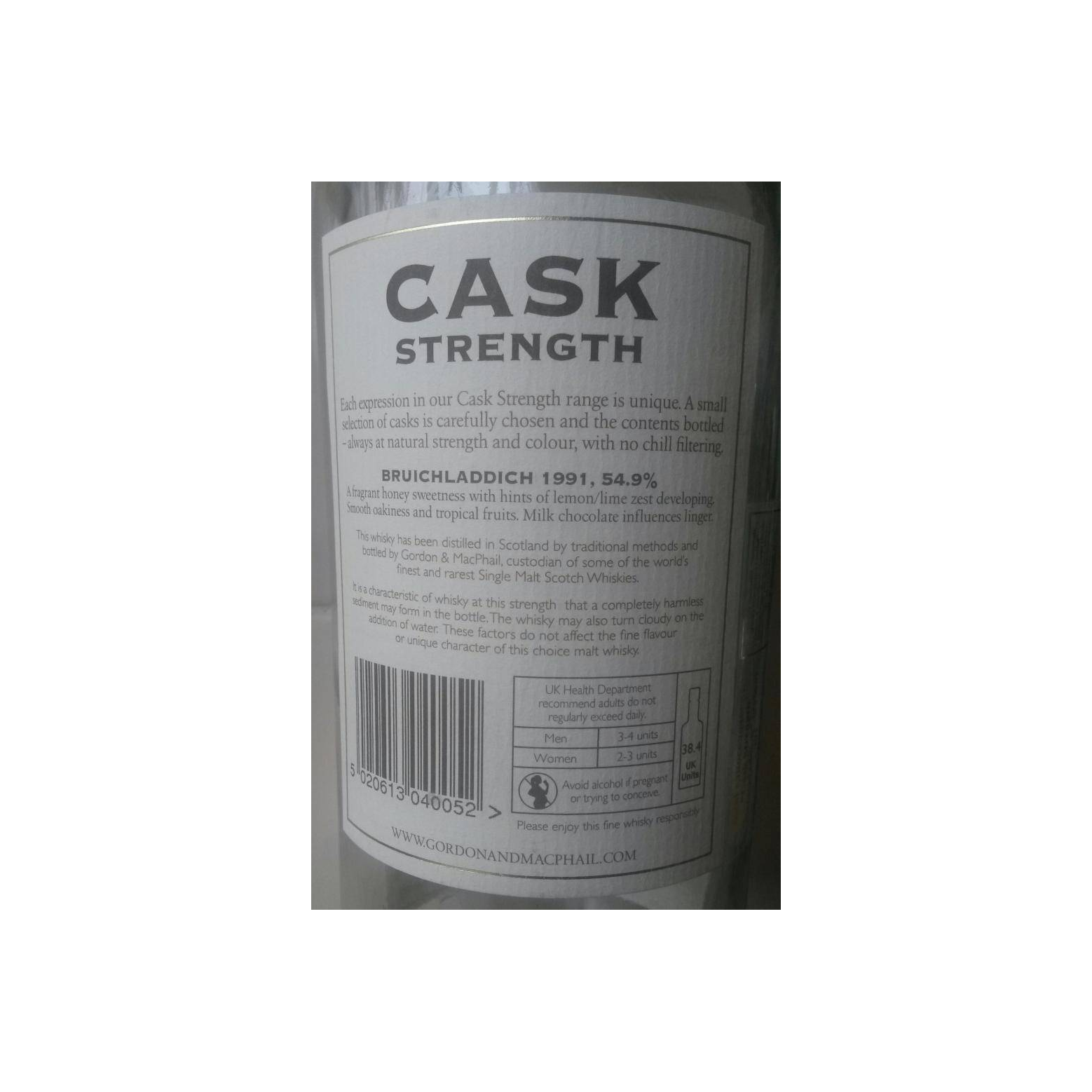 Bruichladdich Cask Strength Collection 1991 20 Years Single Malt Whisky 3