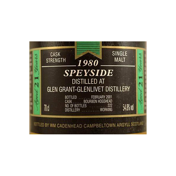Glen Grant Authentic Collection 1980 21 Years Single Malt Whisky