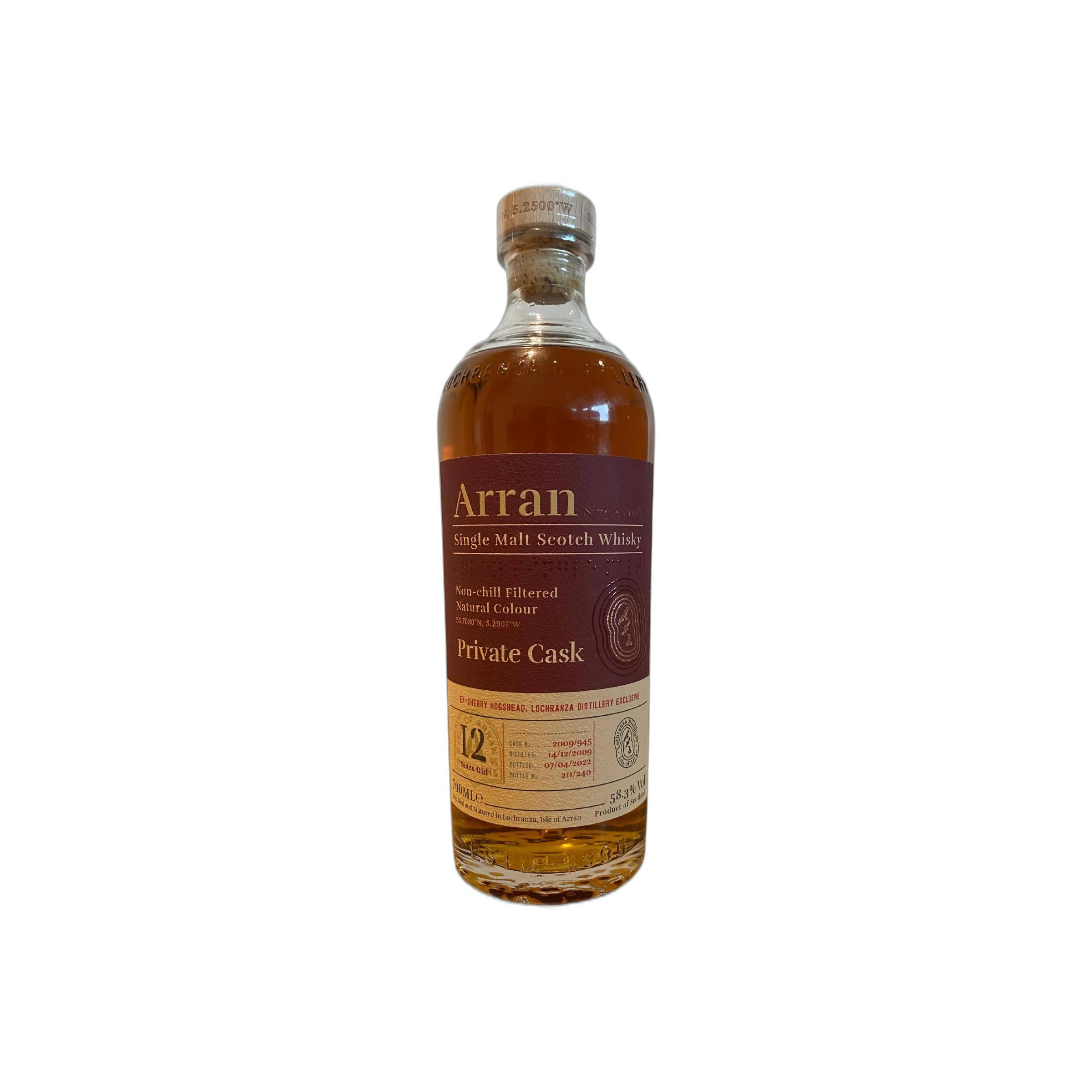 Arran Private Cask 2009 12 Years Single Malt Whisky