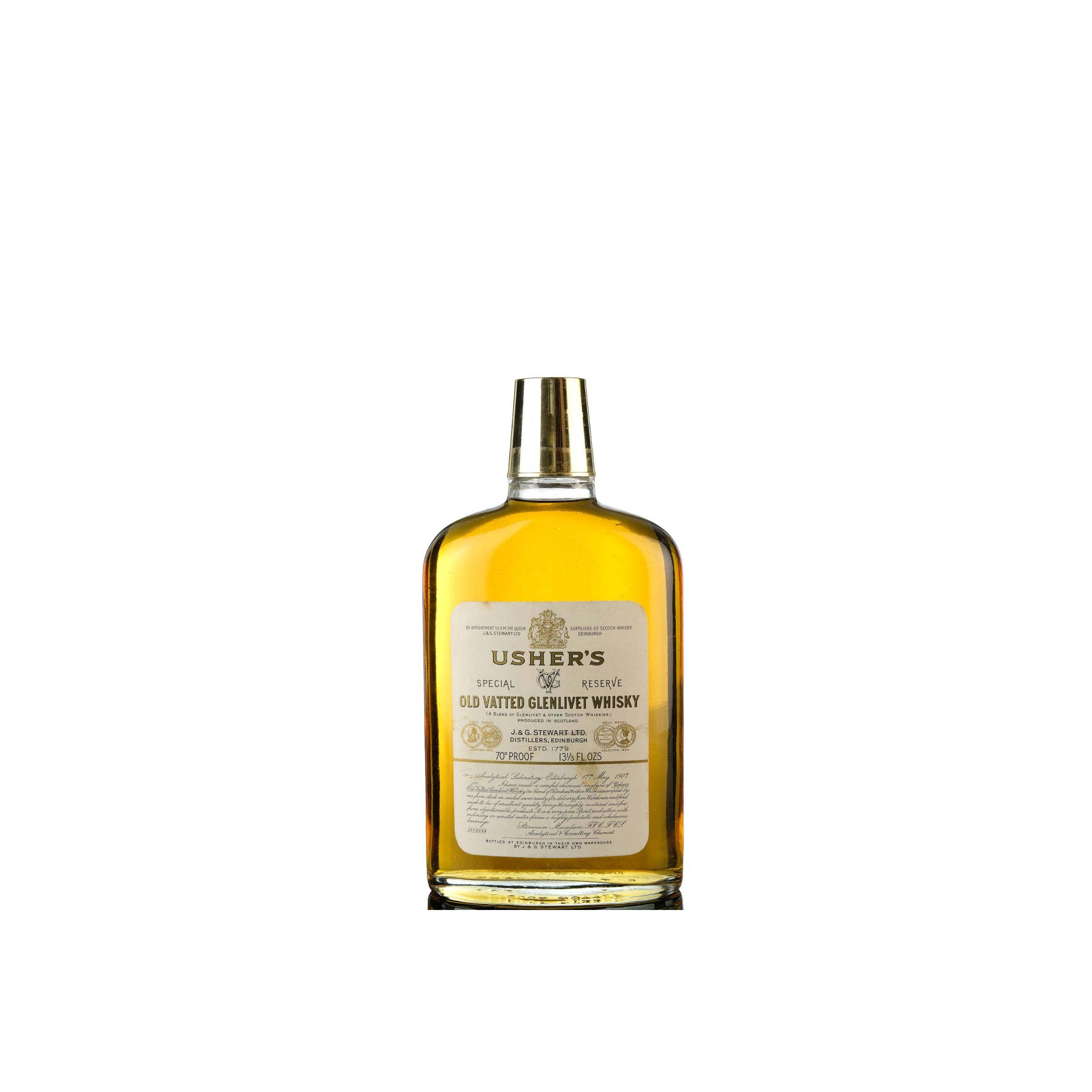 Usher's Old Vatted Glenlivet Whisky