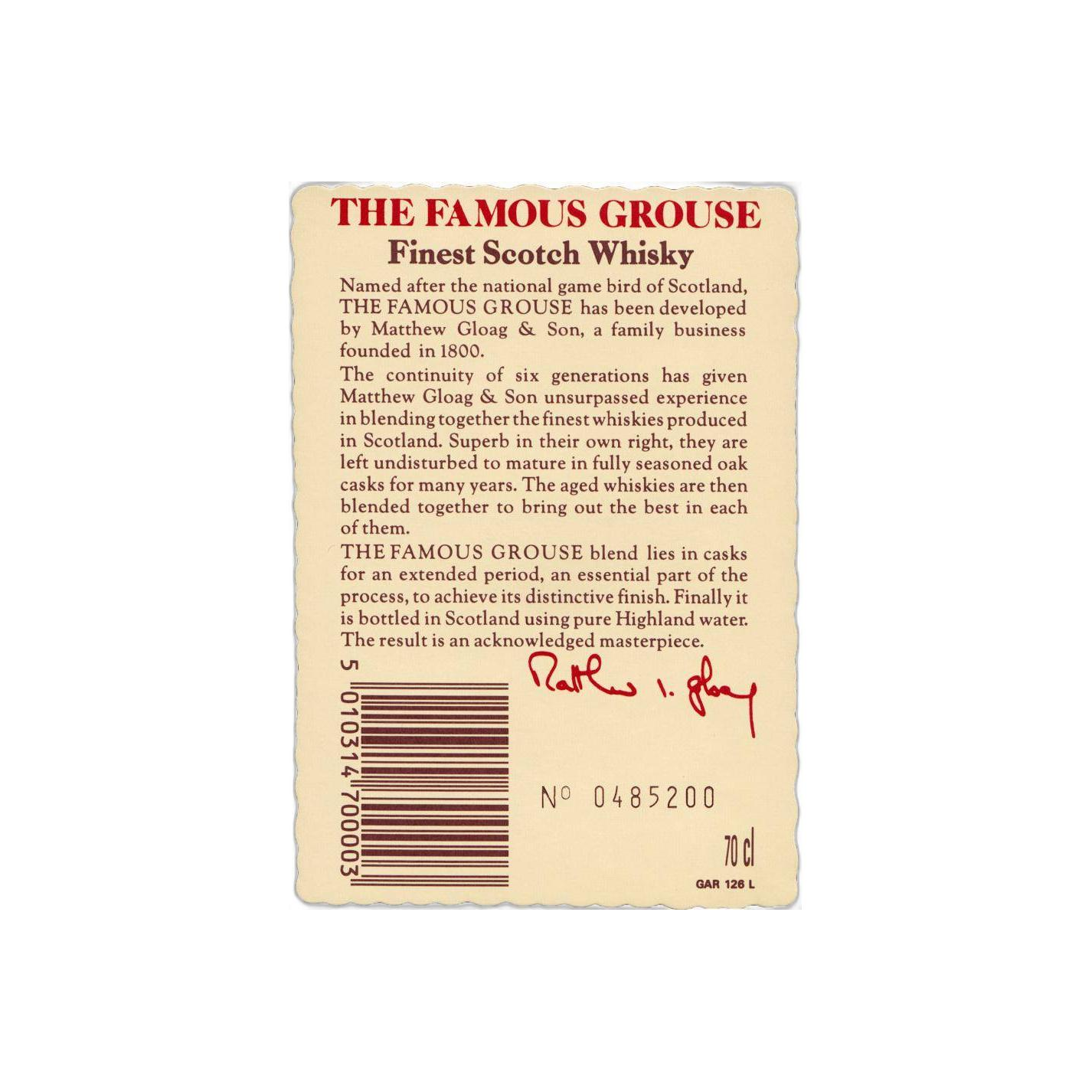The Famous Grouse Finest Scotch Whisky 2