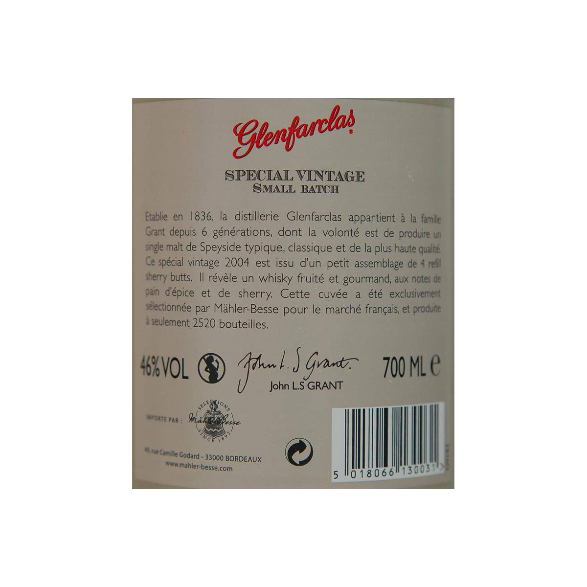 Glenfarclas 2004 8 Years Single Malt Whisky 3