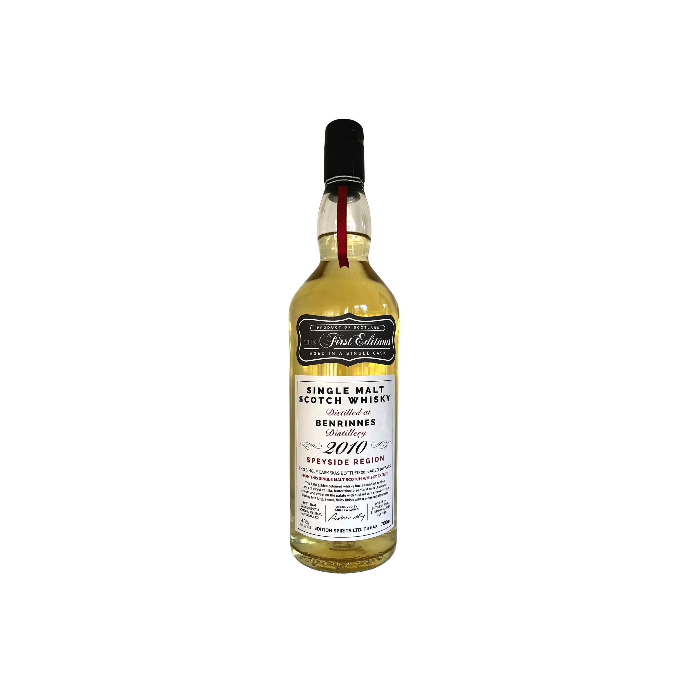 Benrinnes The First Editions 2010 10 Years Single Malt Whisky