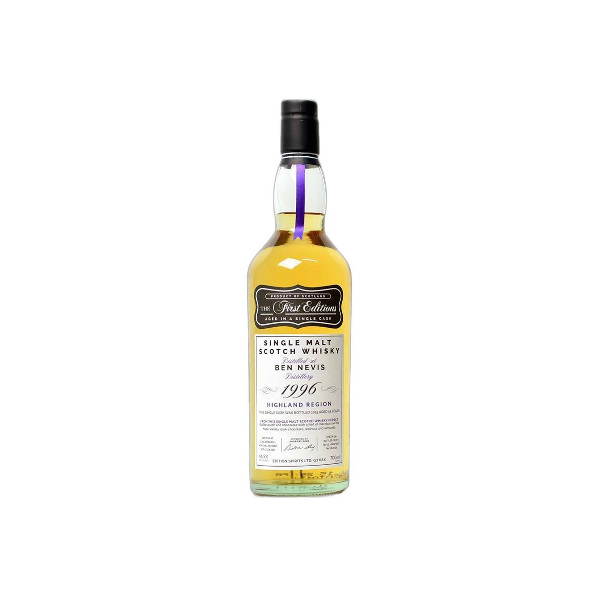 Ben Nevis The First Editions 1996 18 Years Single Malt Whisky