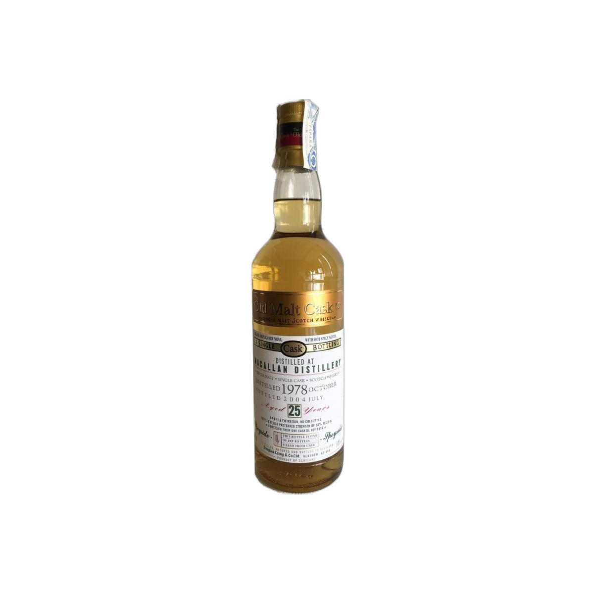 The Macallan Old Malt Cask 1978 25 Years Single Malt Whisky