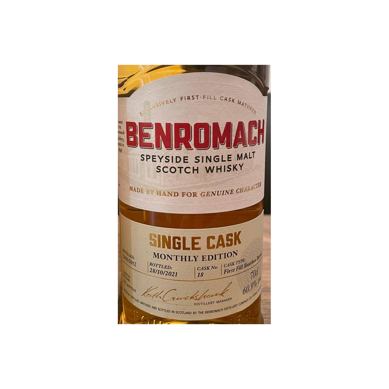 Benromach 2012 8 Years Single Malt Whisky