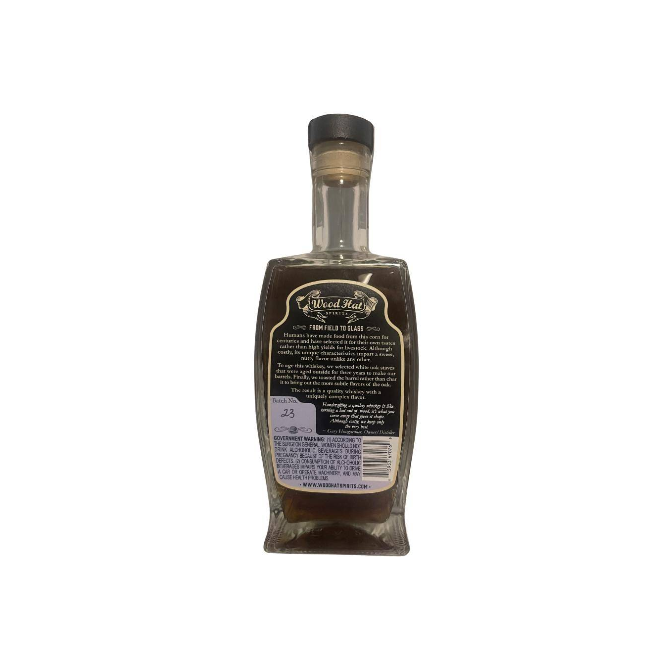 Wood Hat Aged Blue Corn Whiskey 2