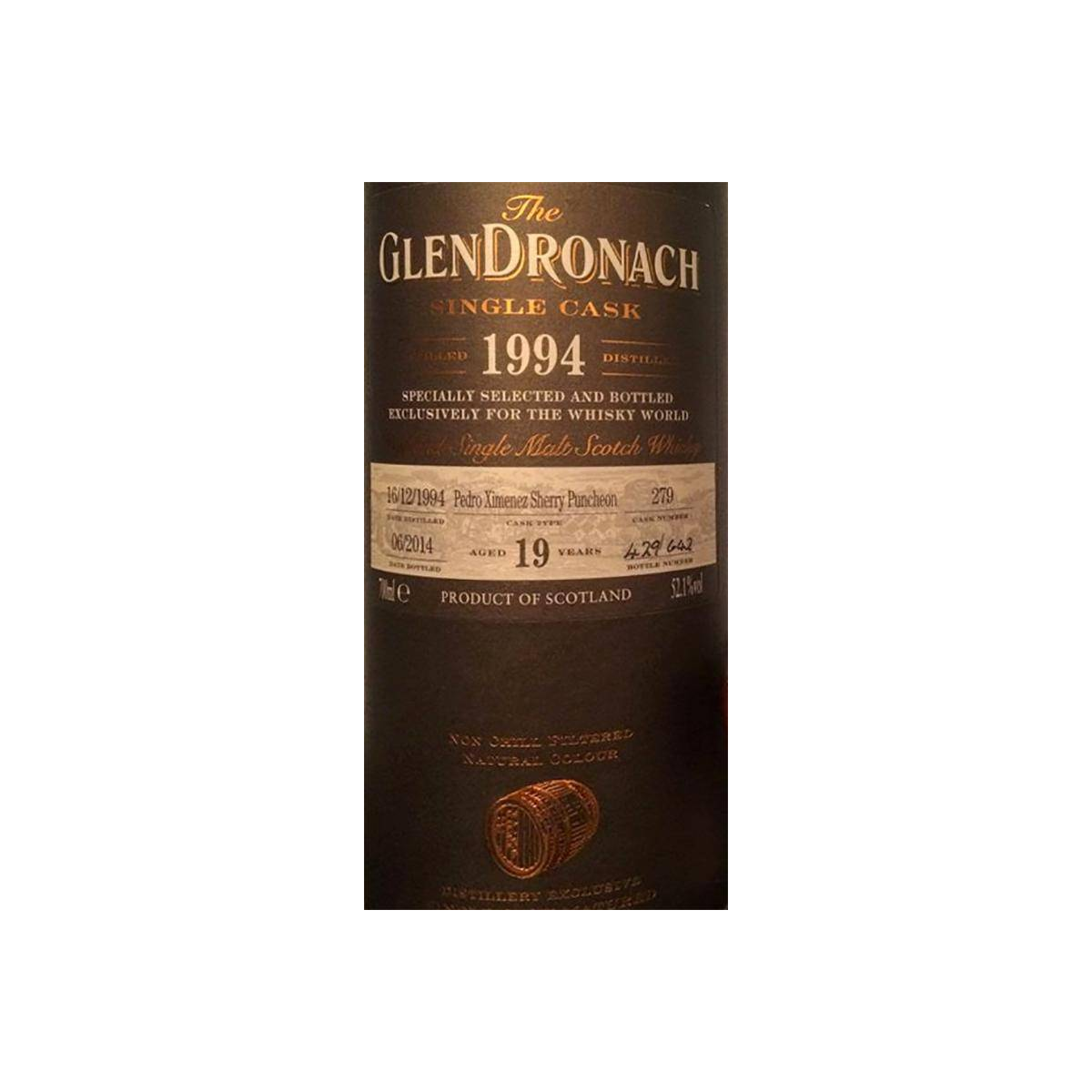 GlenDronach Single Cask 1994 19 Years Single Malt Whisky 2