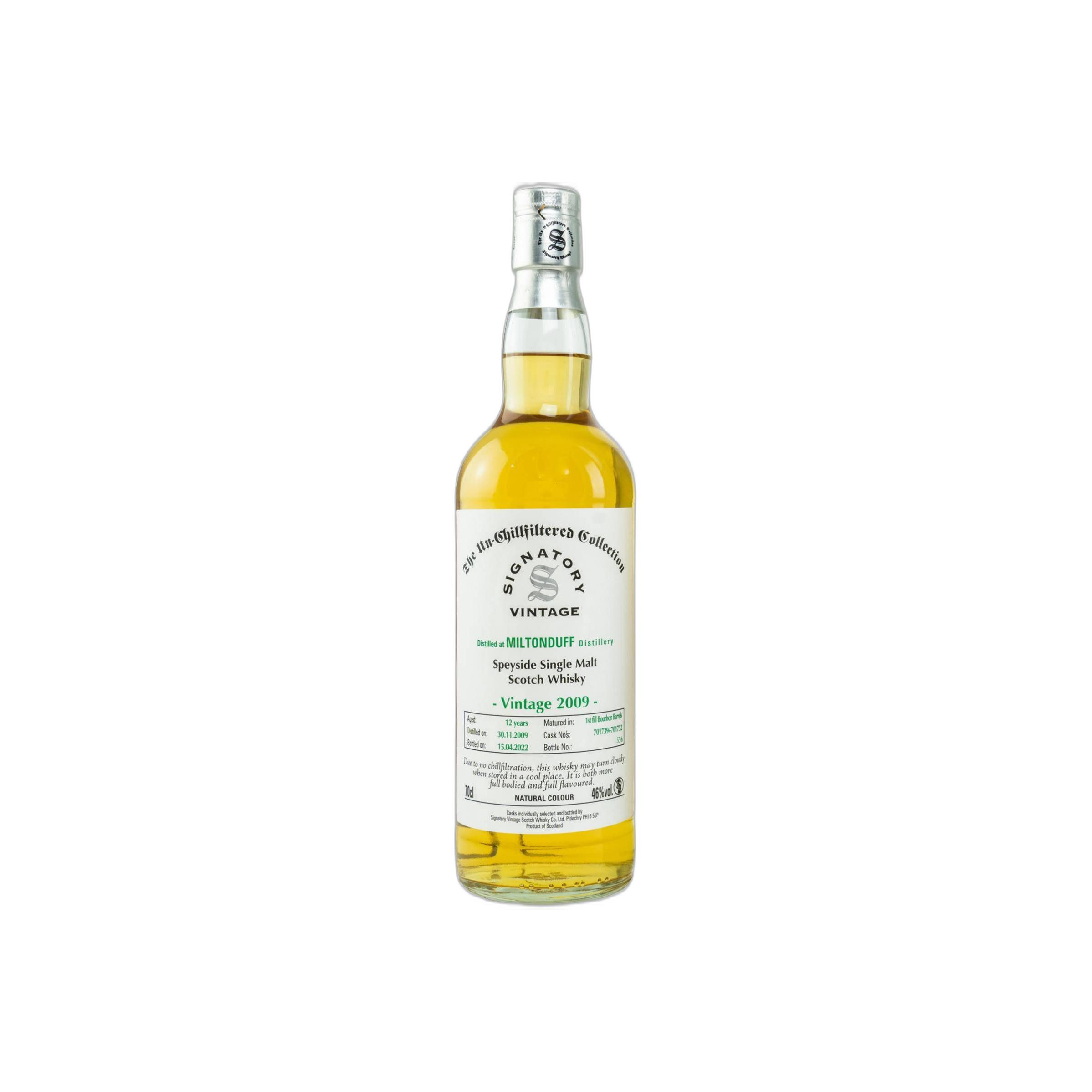 Miltonduff The Un-Chillfiltered Collection 2009 12 Years Single Malt Whisky