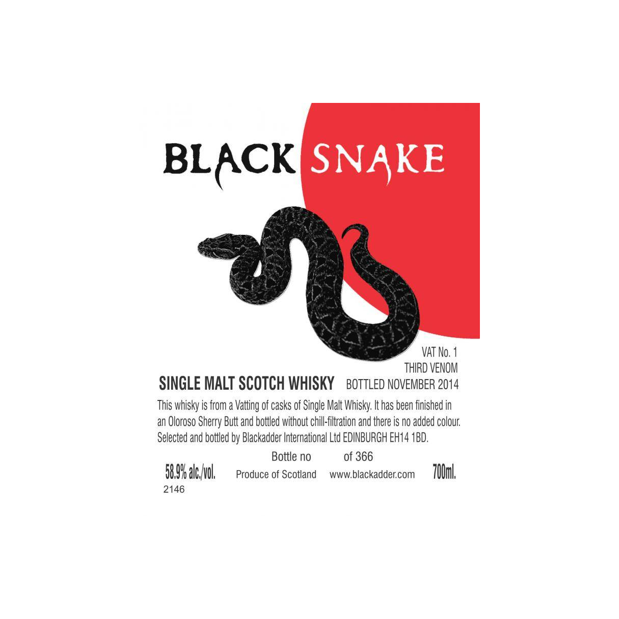Blackadder Single Malt Whisky 2