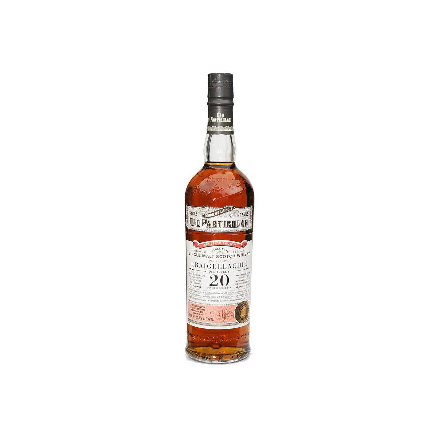Craigellachie Old Particular 1995 20 Years Single Malt Whisky