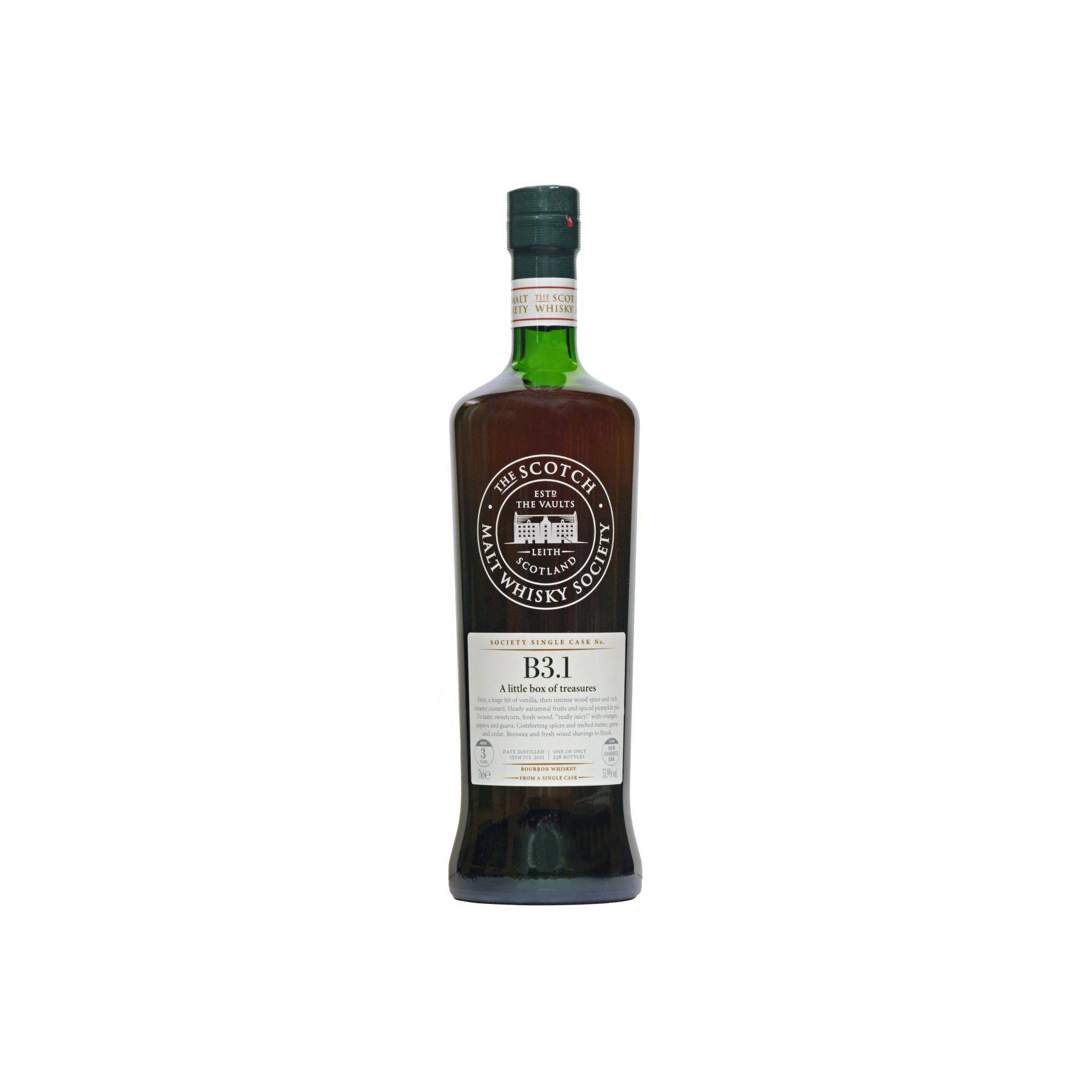The Scotch Malt Whisky Society 2011 3 Years Bourbon Whisky