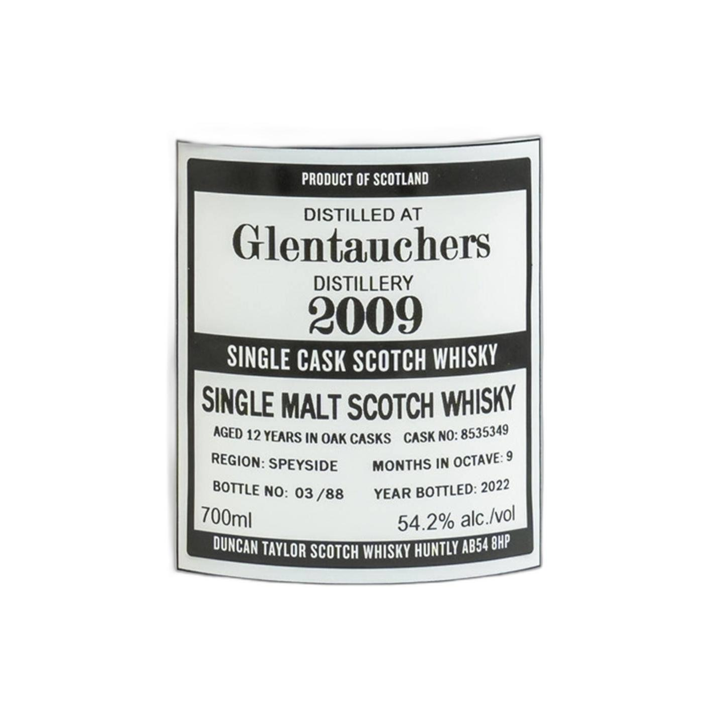 Glentauchers The Octave 2009 12 Years Single Malt Whisky 3