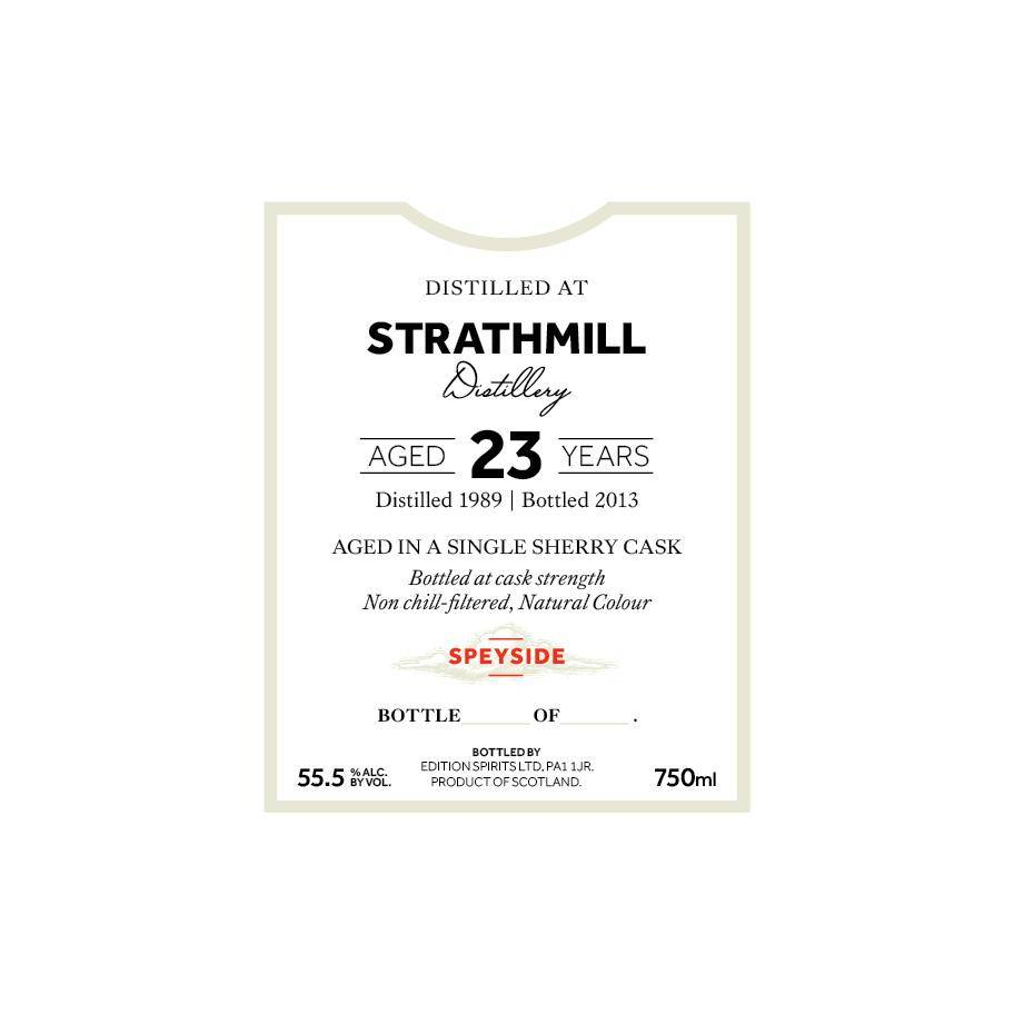 Strathmill The First Editions 1989 23 Years Single Malt Whisky