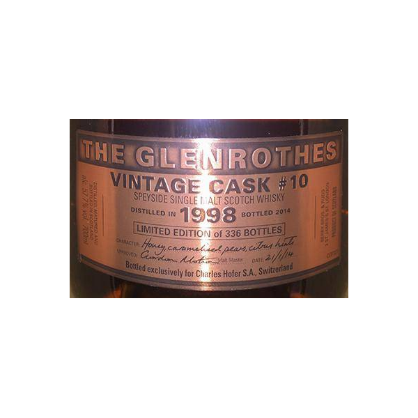 The Glenrothes 1998 16 Years Single Malt Whisky 2