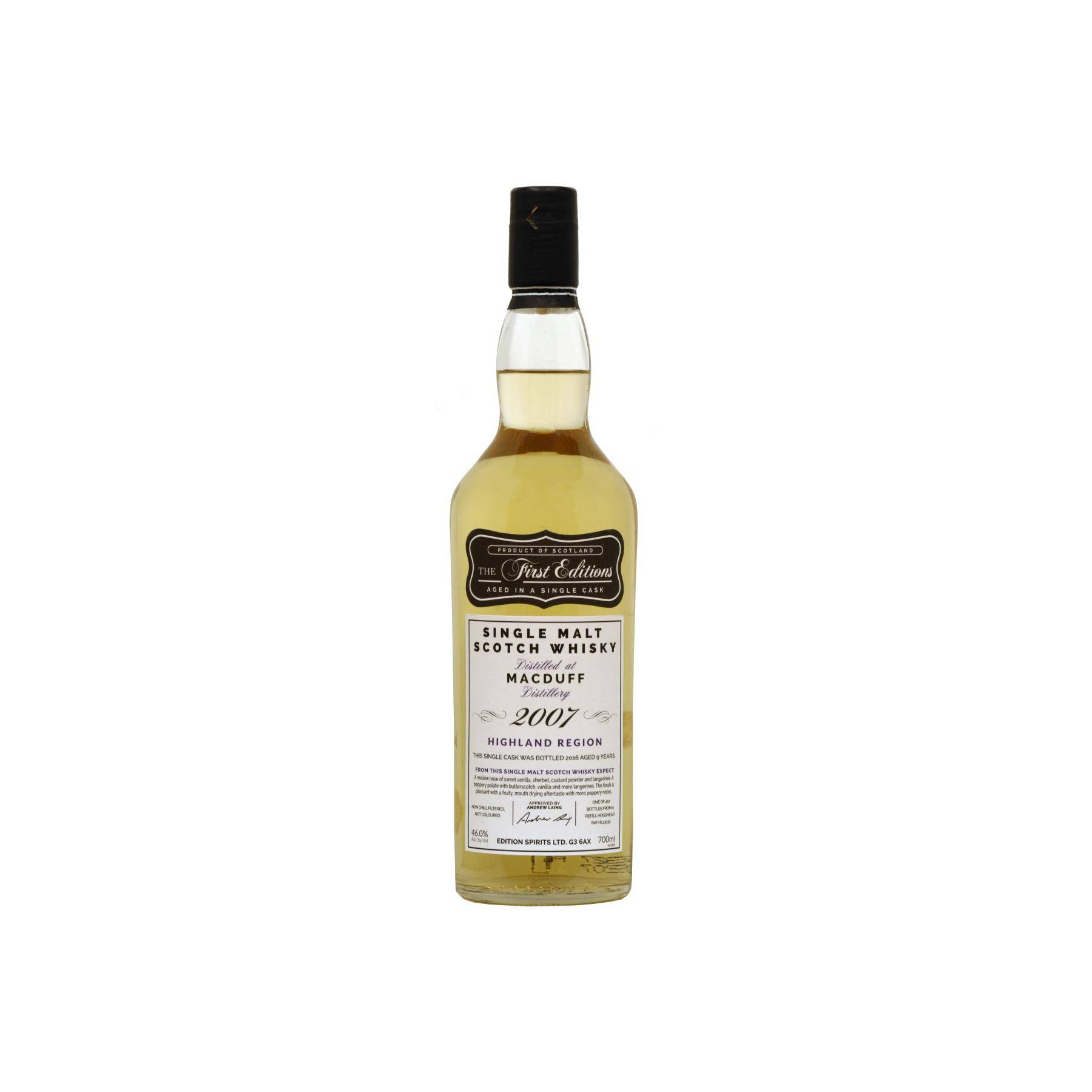 Macduff The First Editions 2007 9 Years Single Malt Whisky