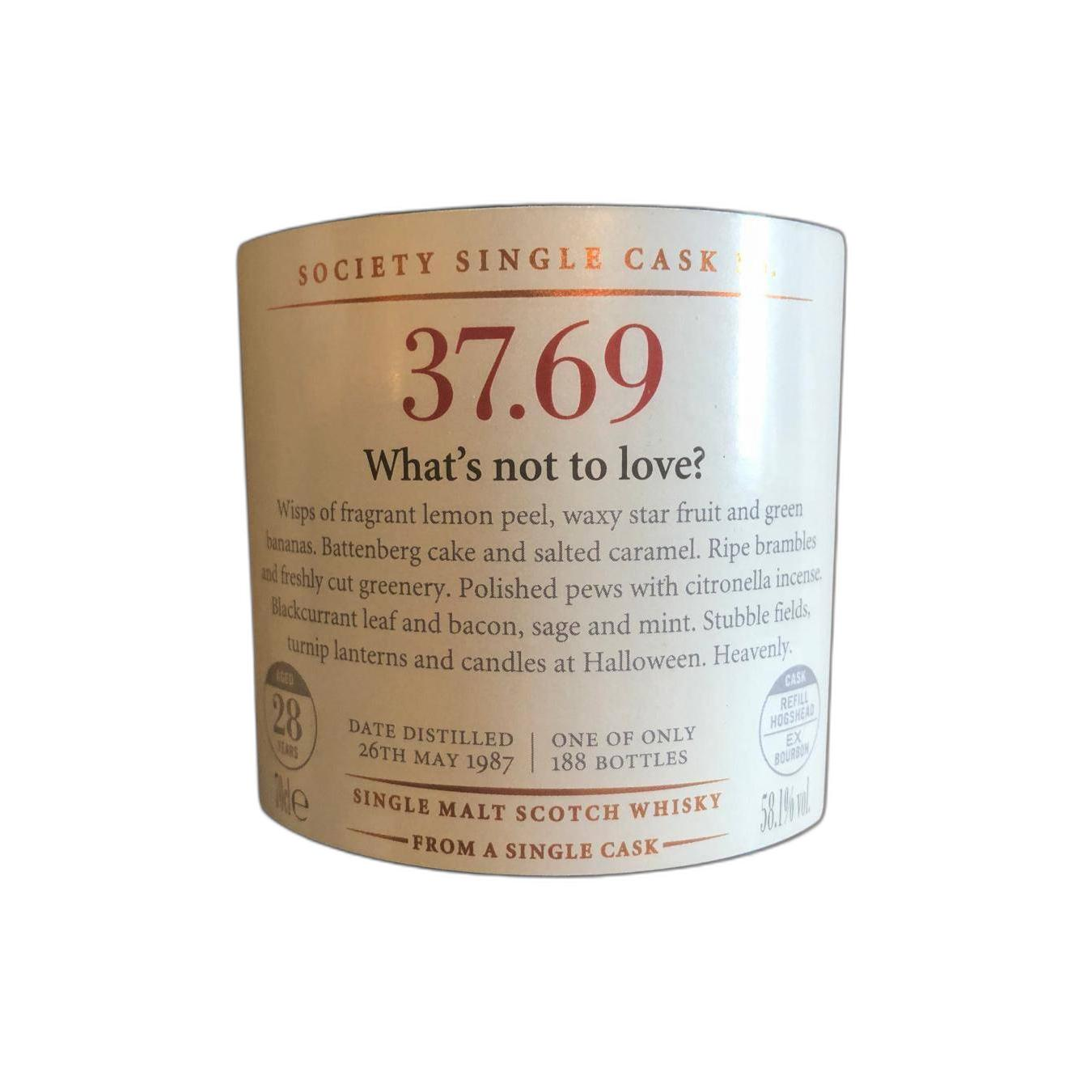The Scotch Malt Whisky Society 1987 28 Years Single Malt Whisky 2