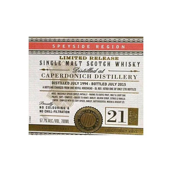 Caperdonich 1994 21 Years Single Malt Whisky