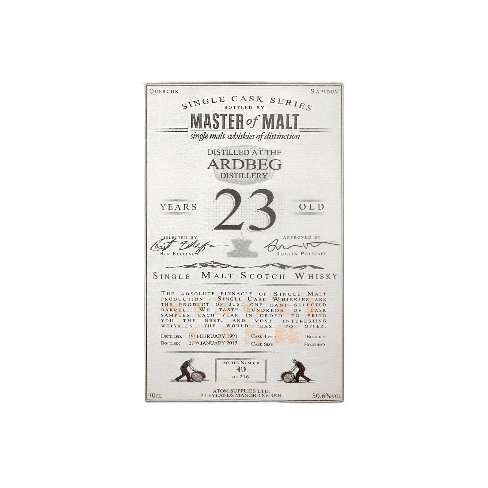 Ardbeg Single Cask 1991 23 Years Single Malt Whisky 2