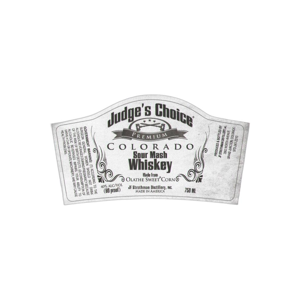 JF Strothman Distillery Judge's Choice