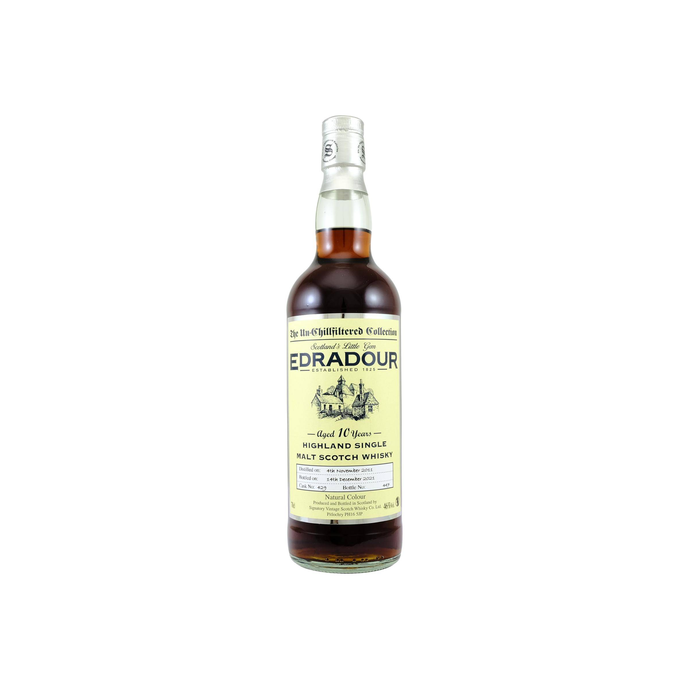 Edradour The Un-Chillfiltered Collection 2011 10 Years Single Malt Whisky
