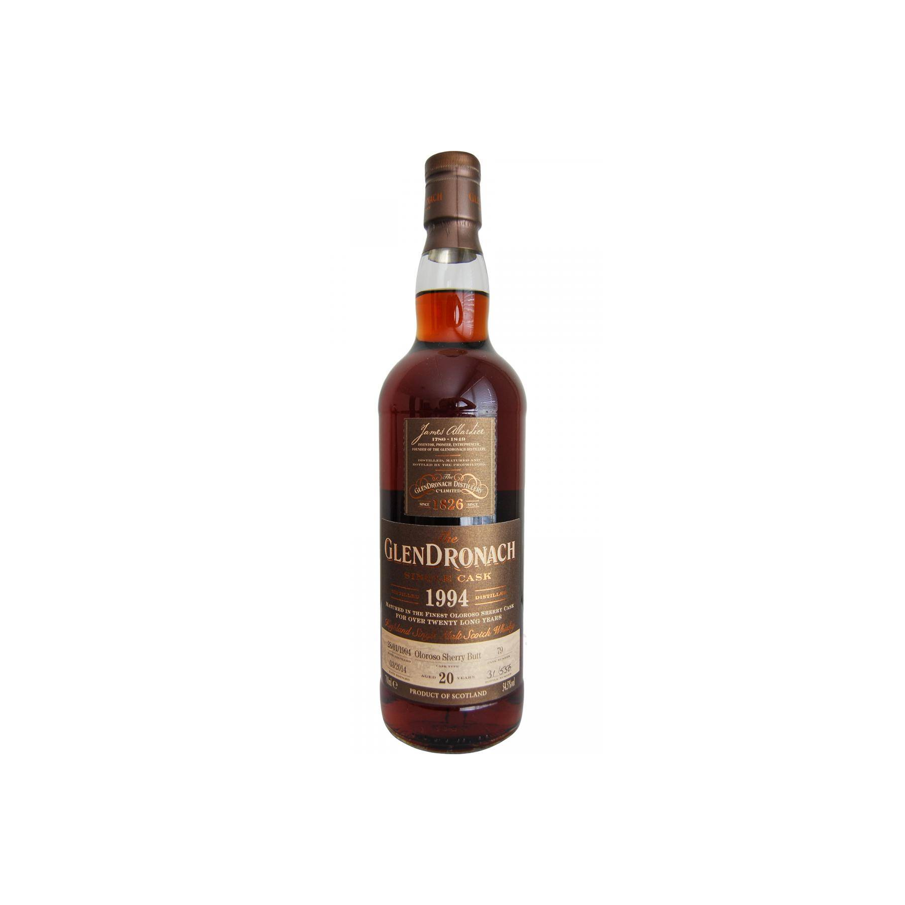 GlenDronach Single Cask 1994 20 Years Single Malt Whisky