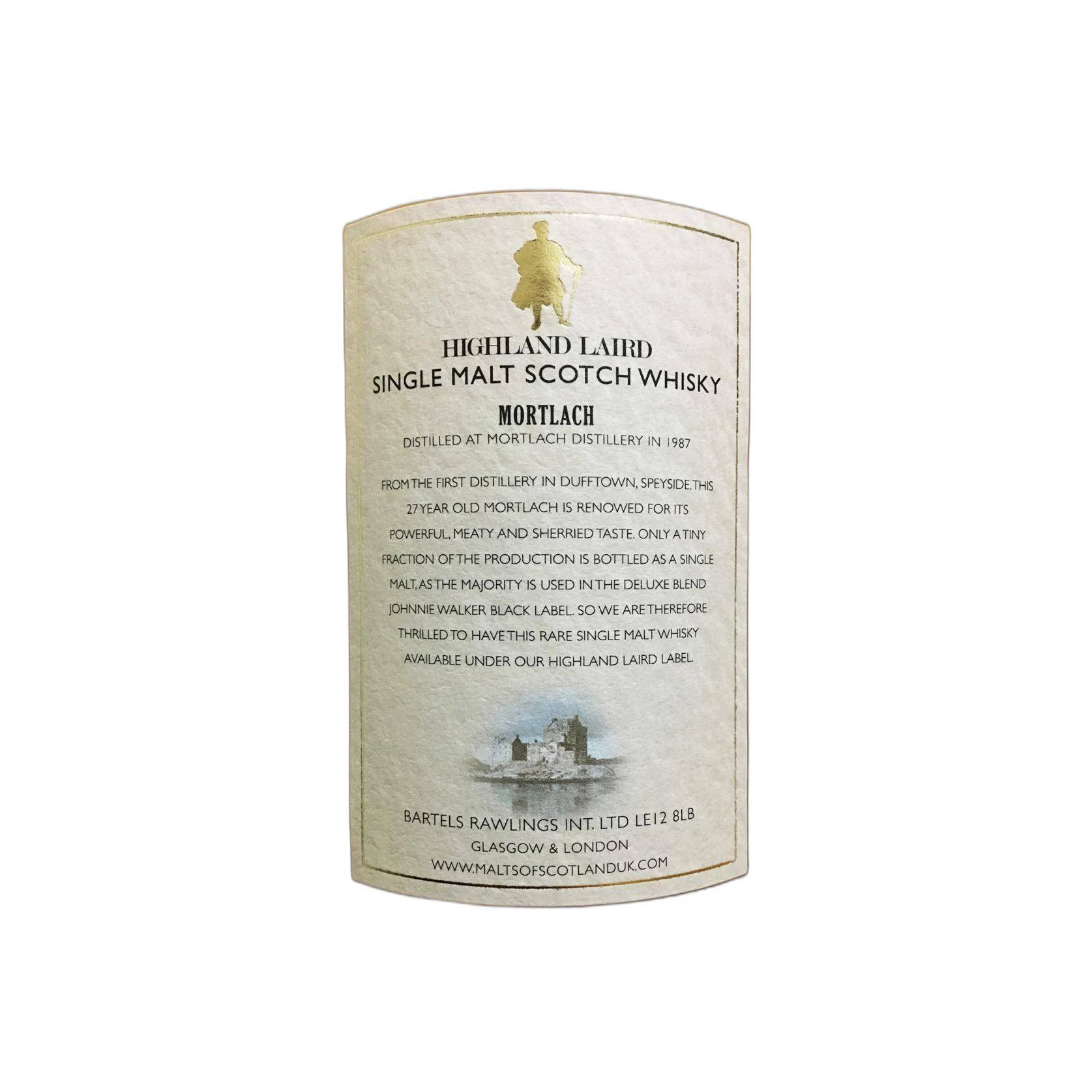 Mortlach 1987 27 Years Single Malt Whisky 2