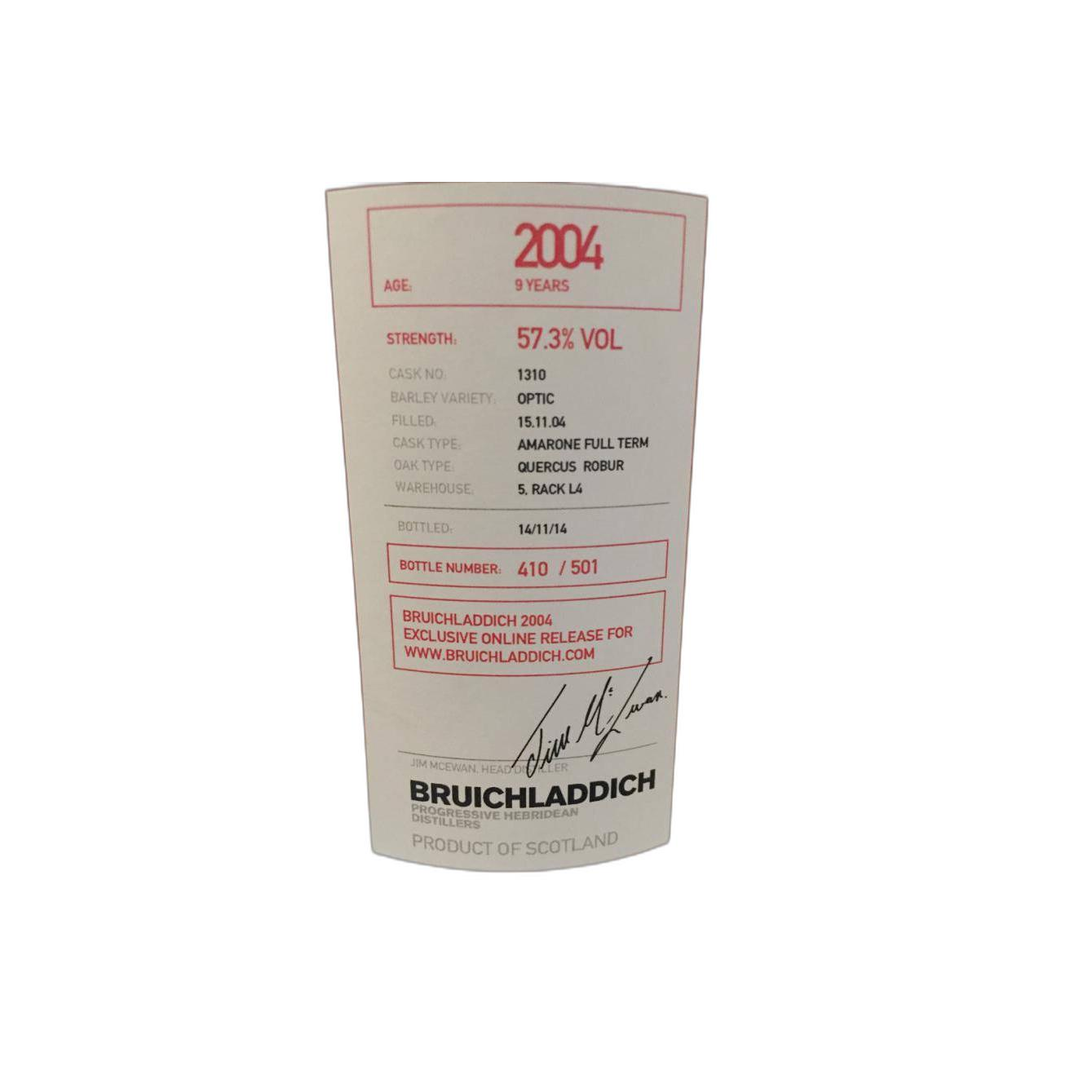 Bruichladdich 2004 9 Years Single Malt Whisky 3