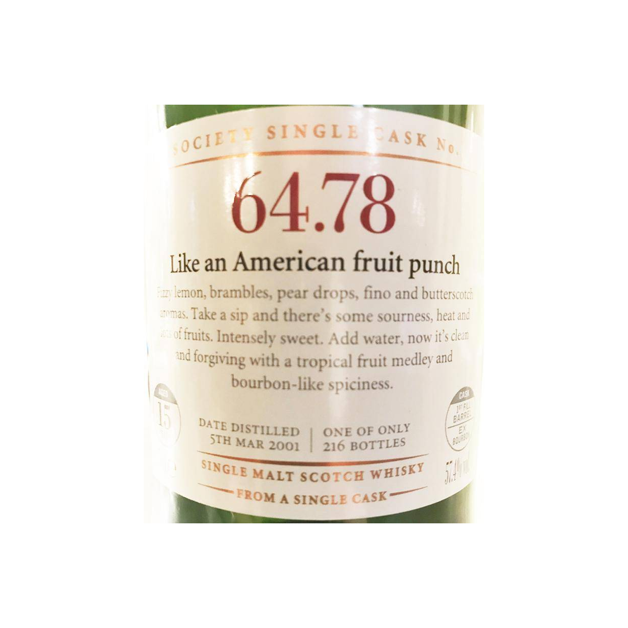 The Scotch Malt Whisky Society 2001 15 Years Single Malt Whisky