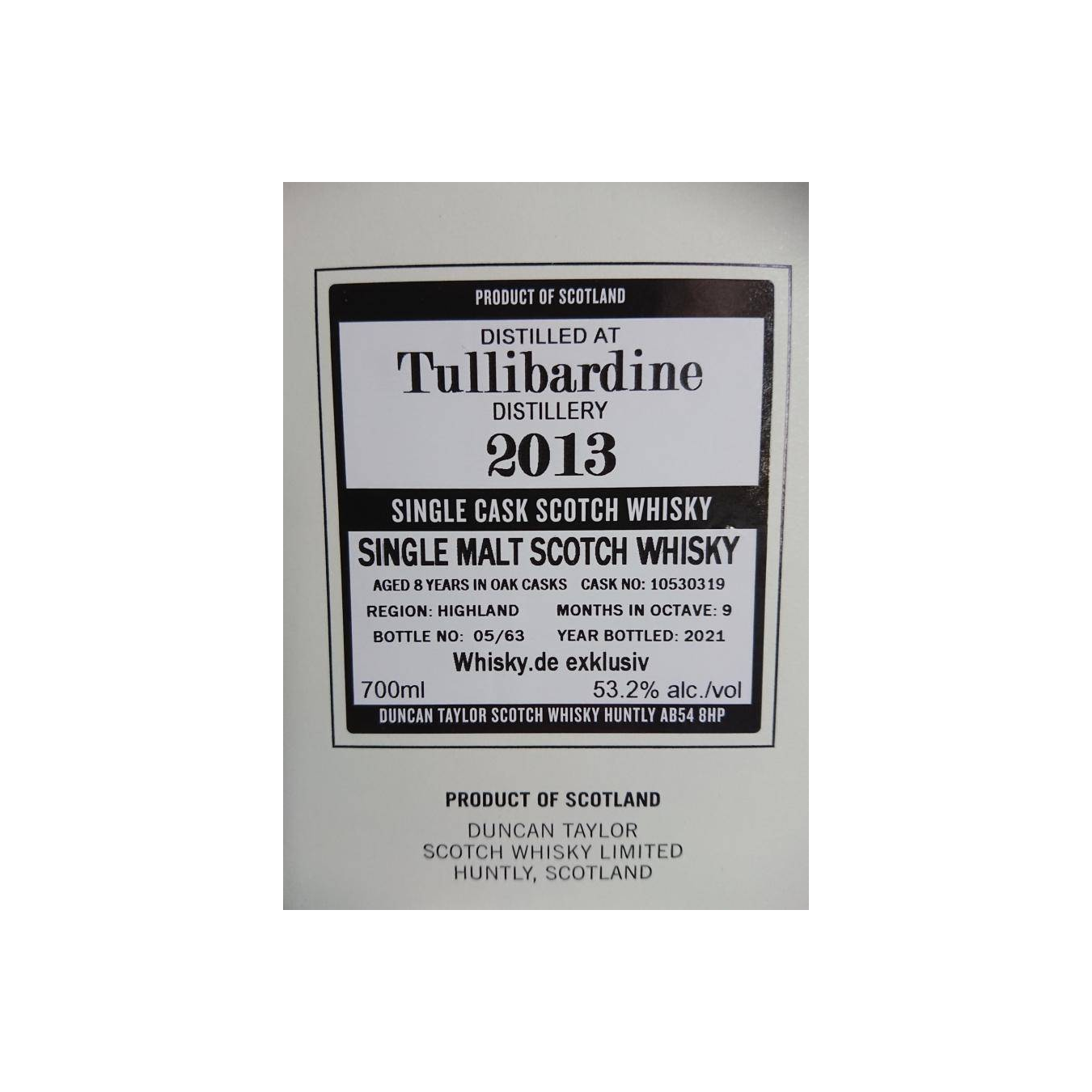 Tullibardine The Octave 2013 8 Years Single Malt Whisky 3