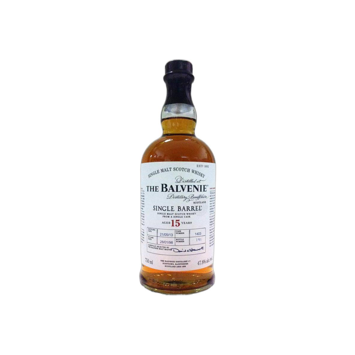 The Balvenie Single Cask 1998 15 Years Single Malt Whisky