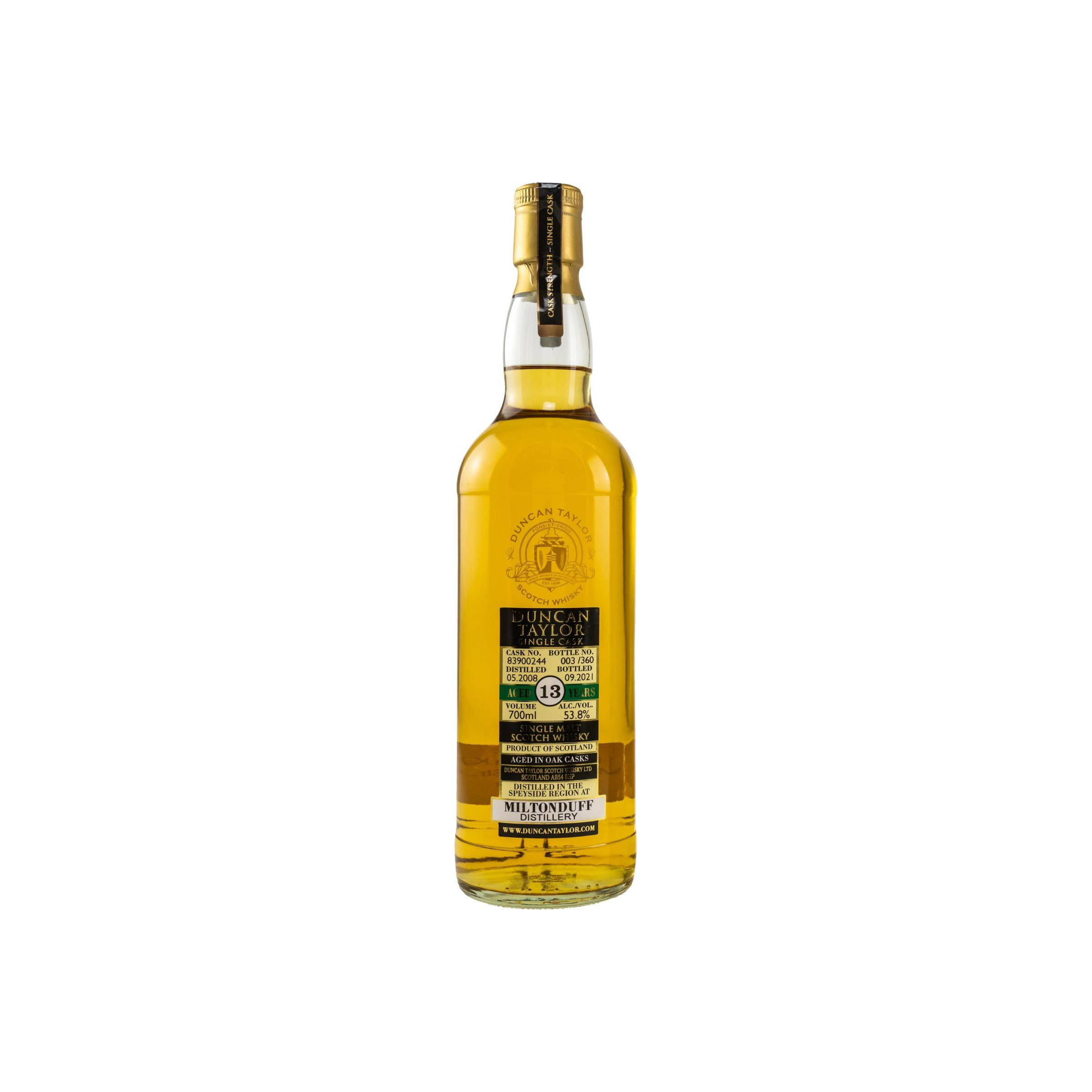 Miltonduff Single Cask 2008 13 Years Single Malt Whisky