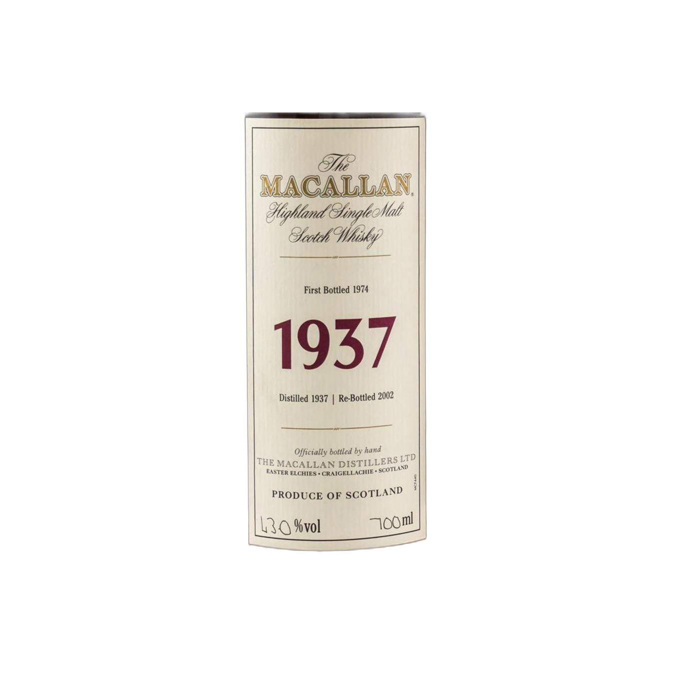The Macallan 1937 37 Years Single Malt Whisky 3