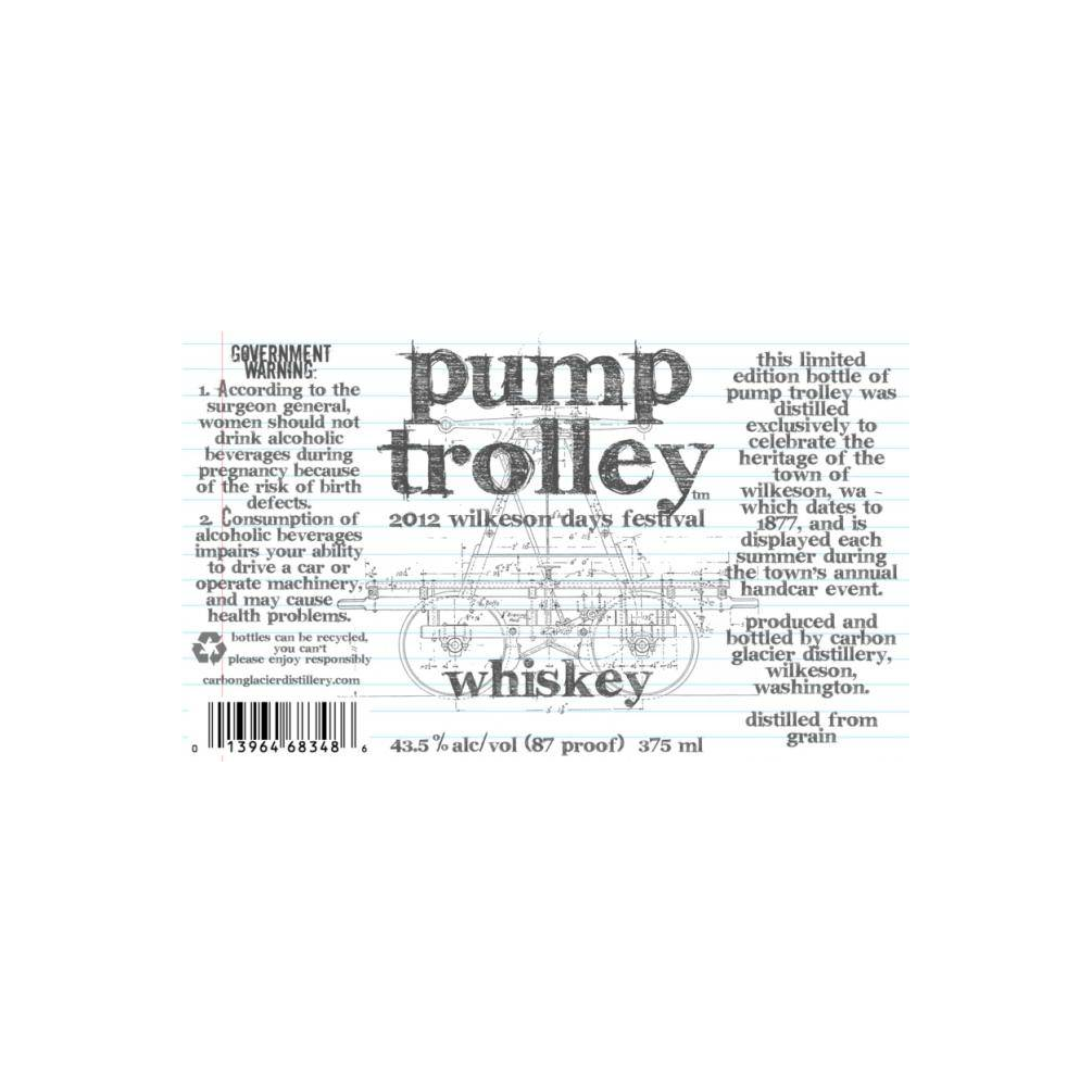Carbon Glacier Distillery pump trolley