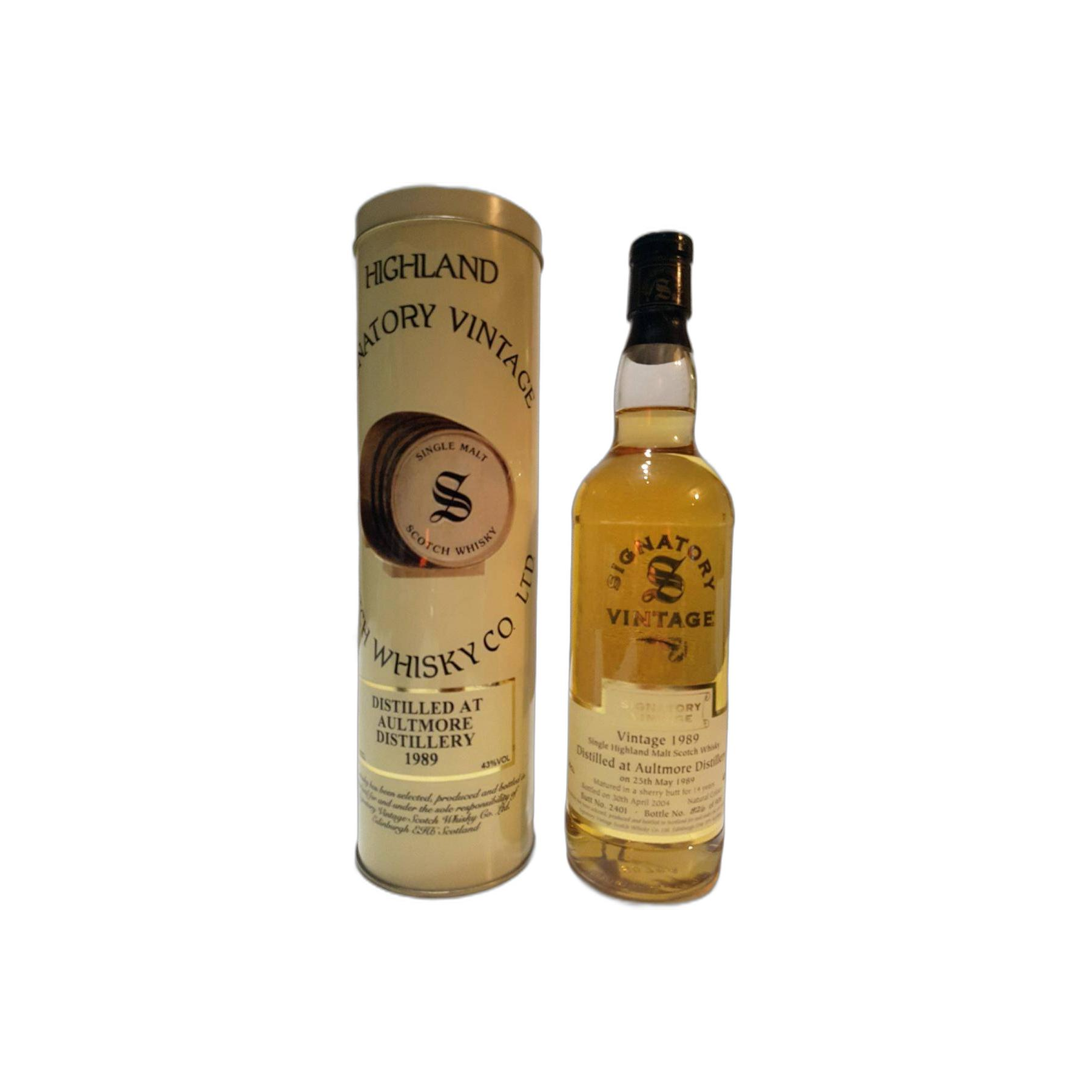 Aultmore Vintage Collection 1989 15 Years Single Malt Whisky