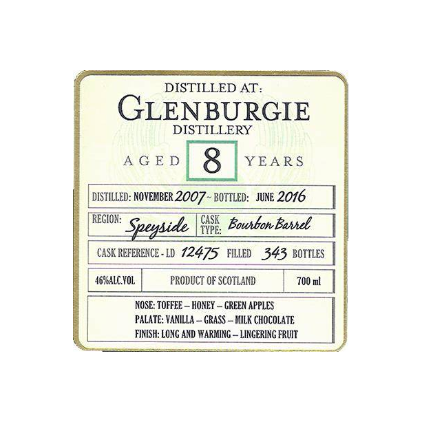 Glenburgie 2007 8 Years Single Malt Whisky 2