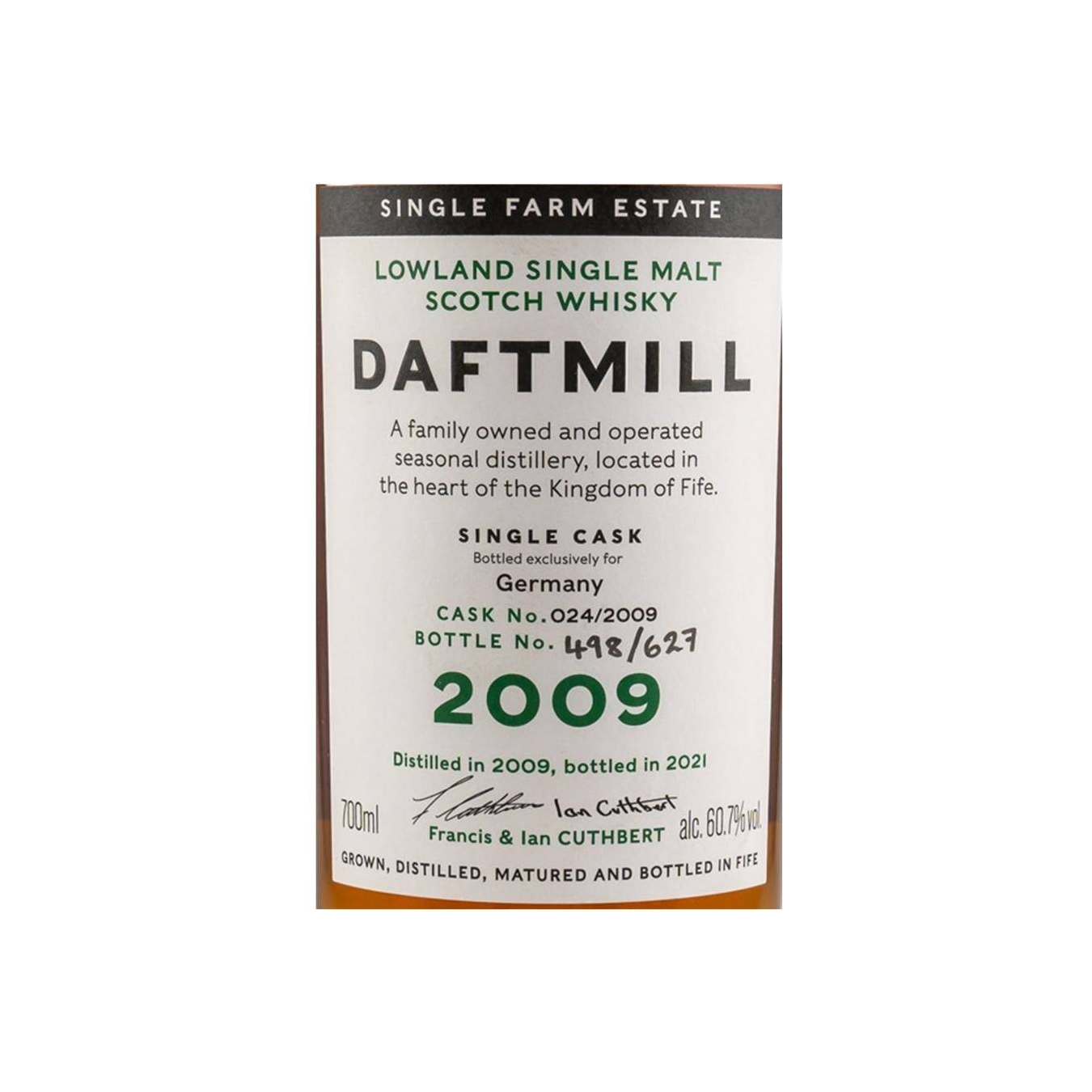 Daftmill Single Cask 2009 11 Years Single Malt Whisky 3