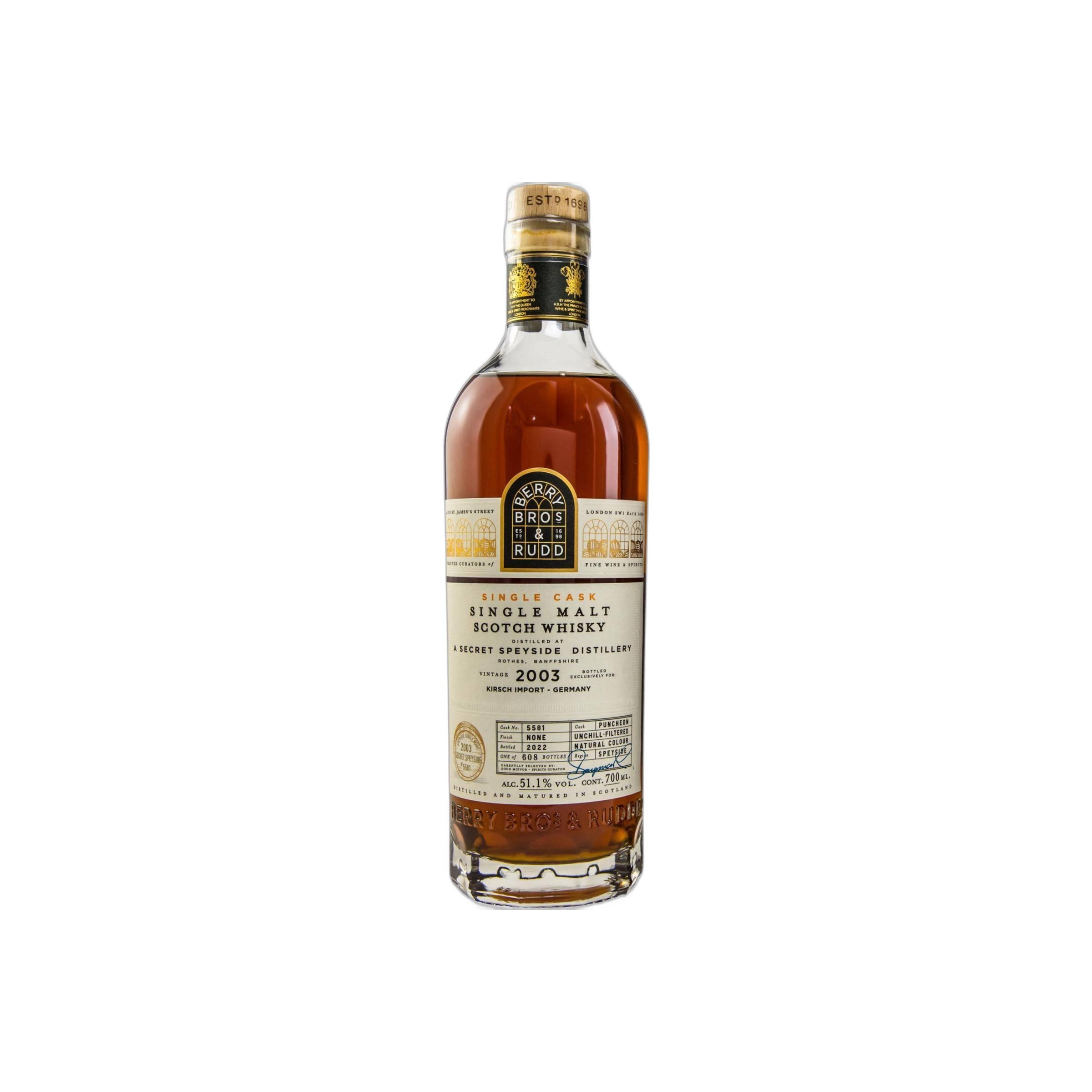 Berry Bros. & Rudd Single Cask 2003 19 Years Single Malt Whisky