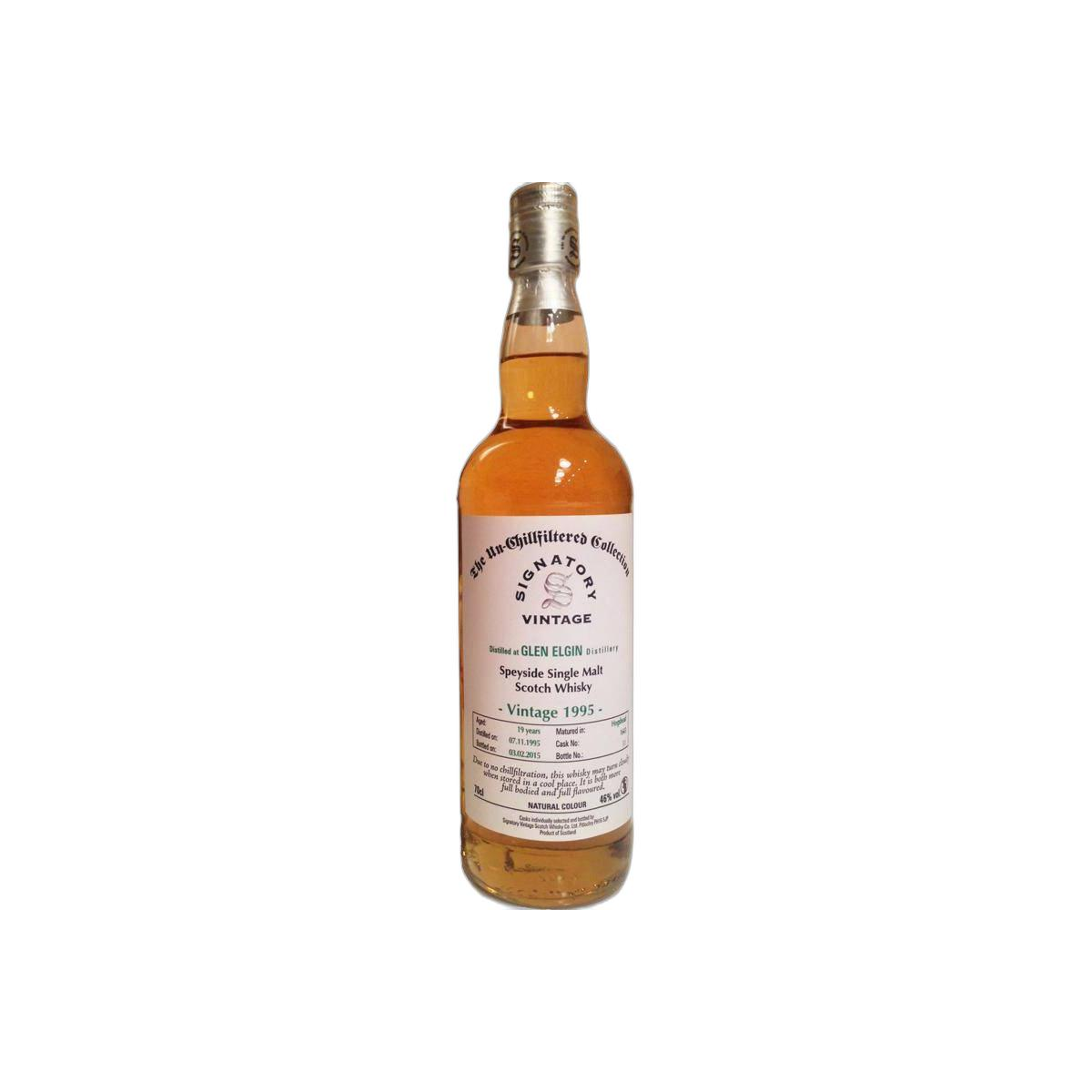 Glen Elgin The Un-Chillfiltered Collection 1995 19 Years Single Malt Whisky