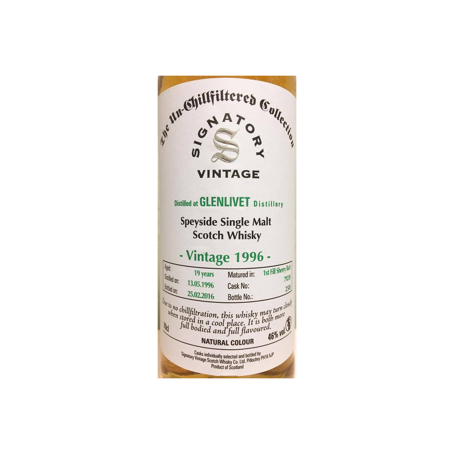 The Glenlivet The Un-Chillfiltered Collection 1996 19 Years Single Malt Whisky 3