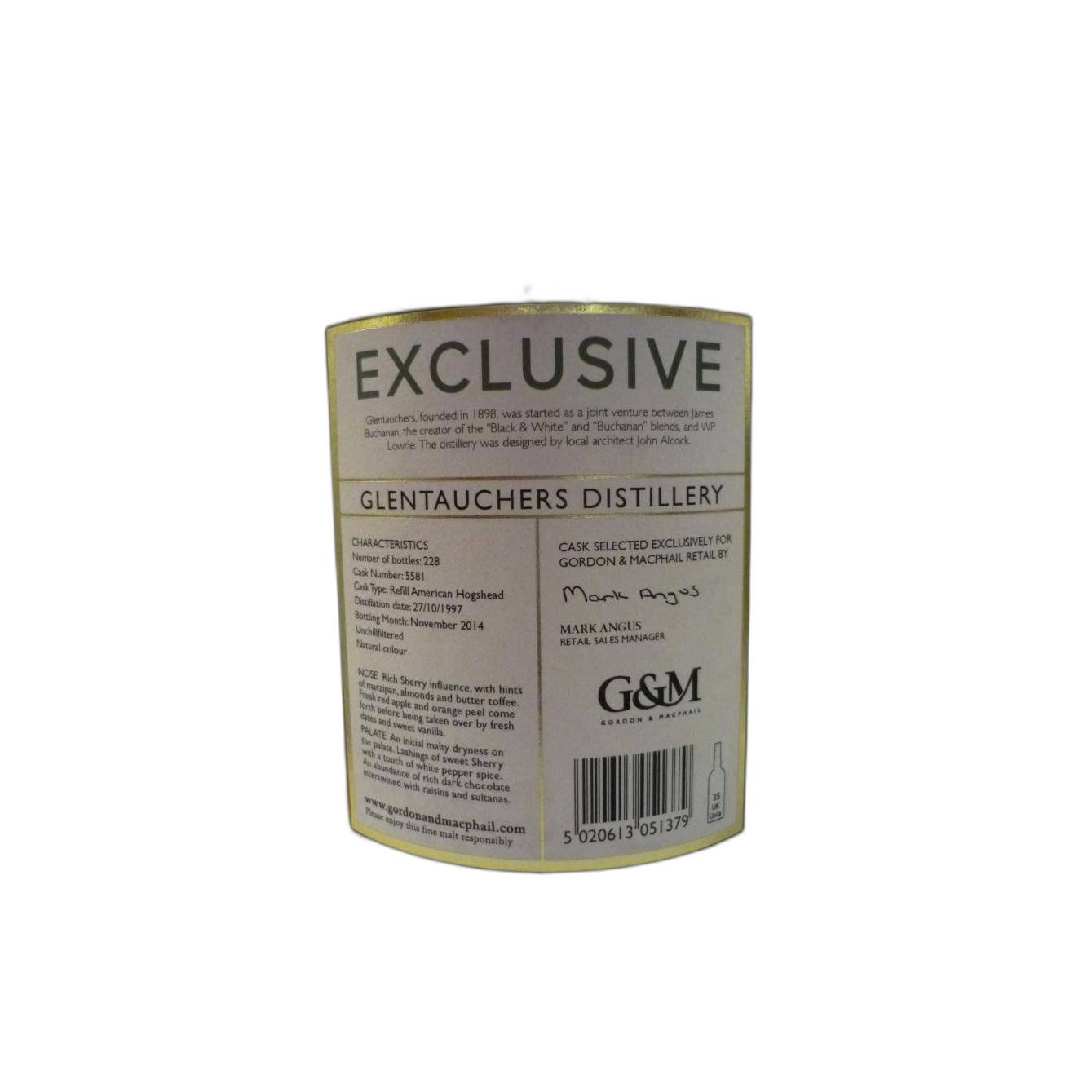 Glentauchers 1997 17 Years Single Malt Whisky 2