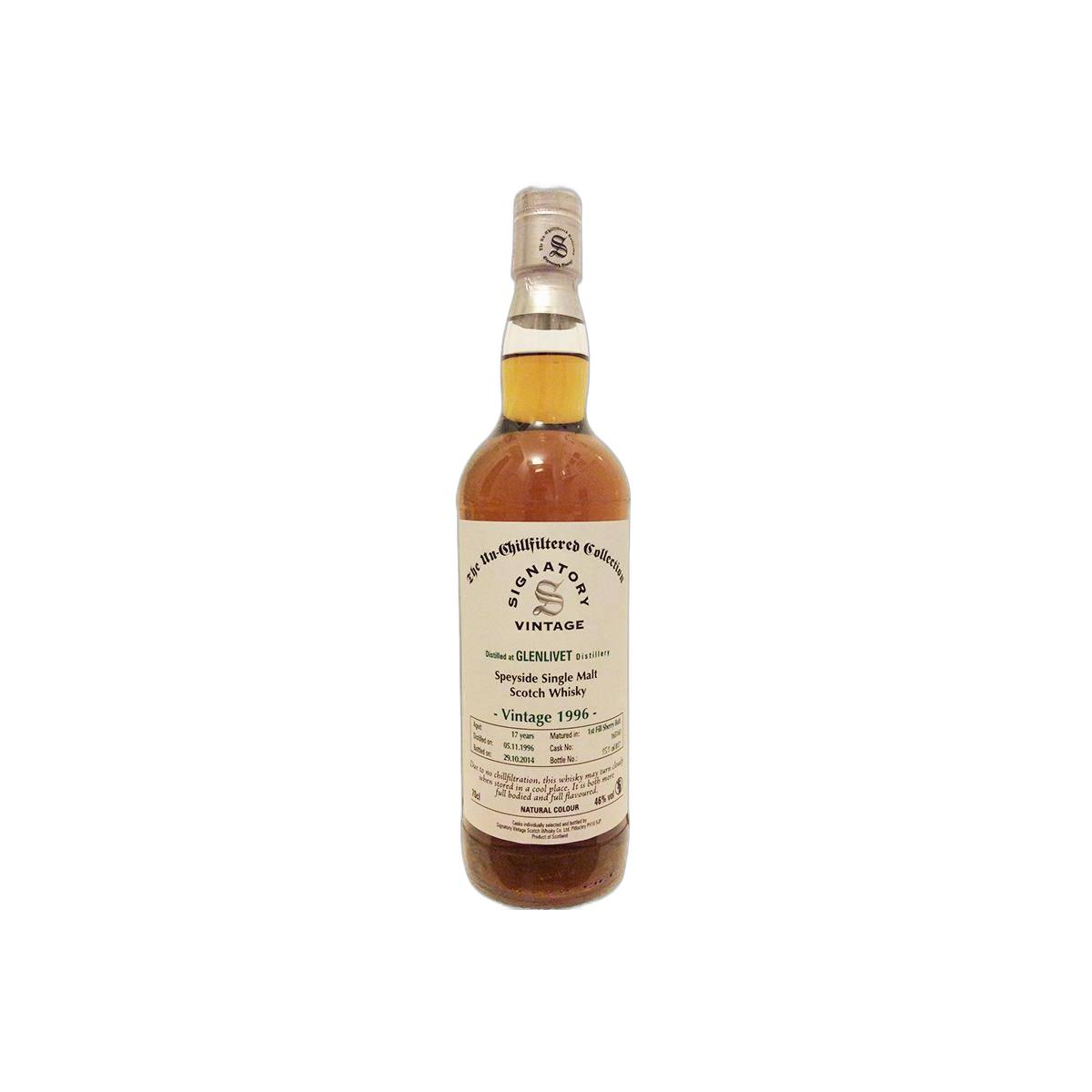 The Glenlivet The Un-Chillfiltered Collection 1996 17 Years Single Malt Whisky