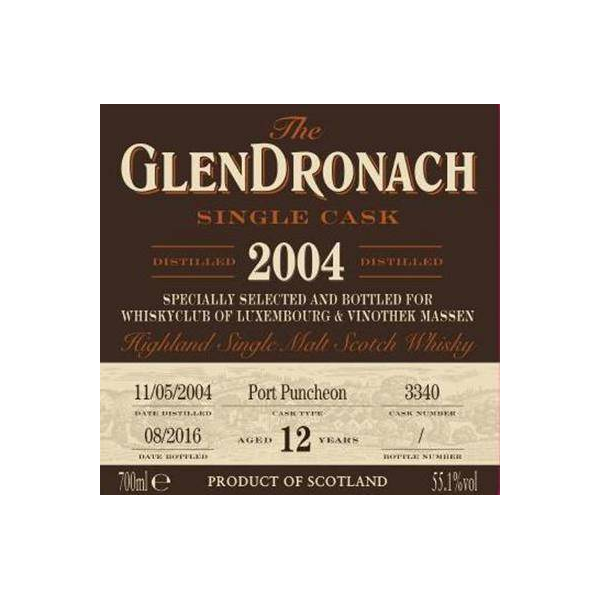 GlenDronach Single Cask 2004 12 Years Single Malt Whisky 3