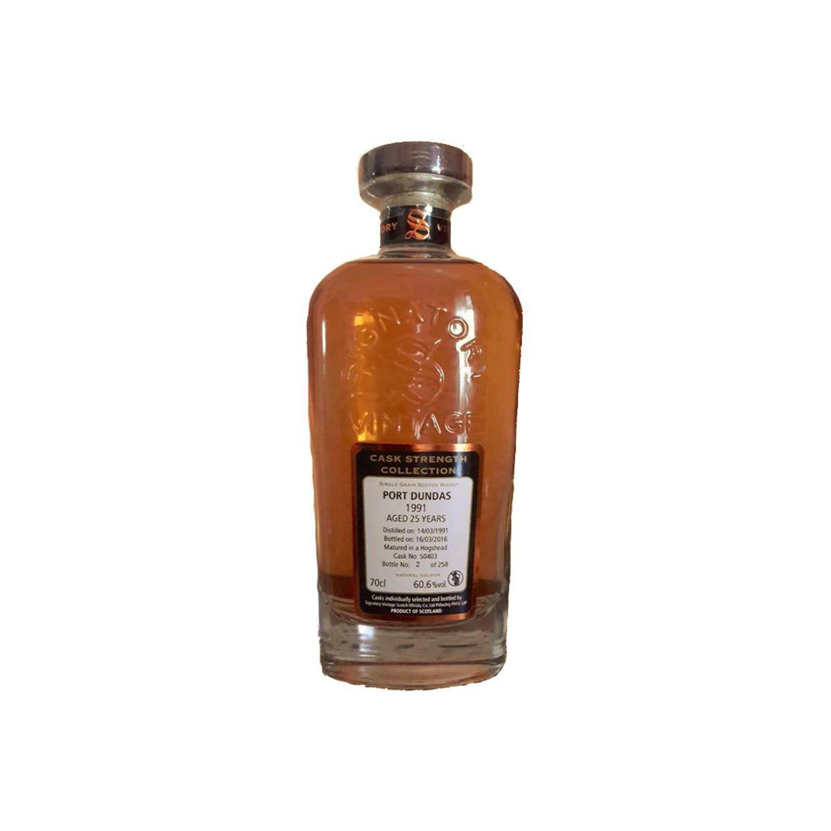 Port Dundas Cask Strength Collection 1991 25 Years Single Grain Whisky
