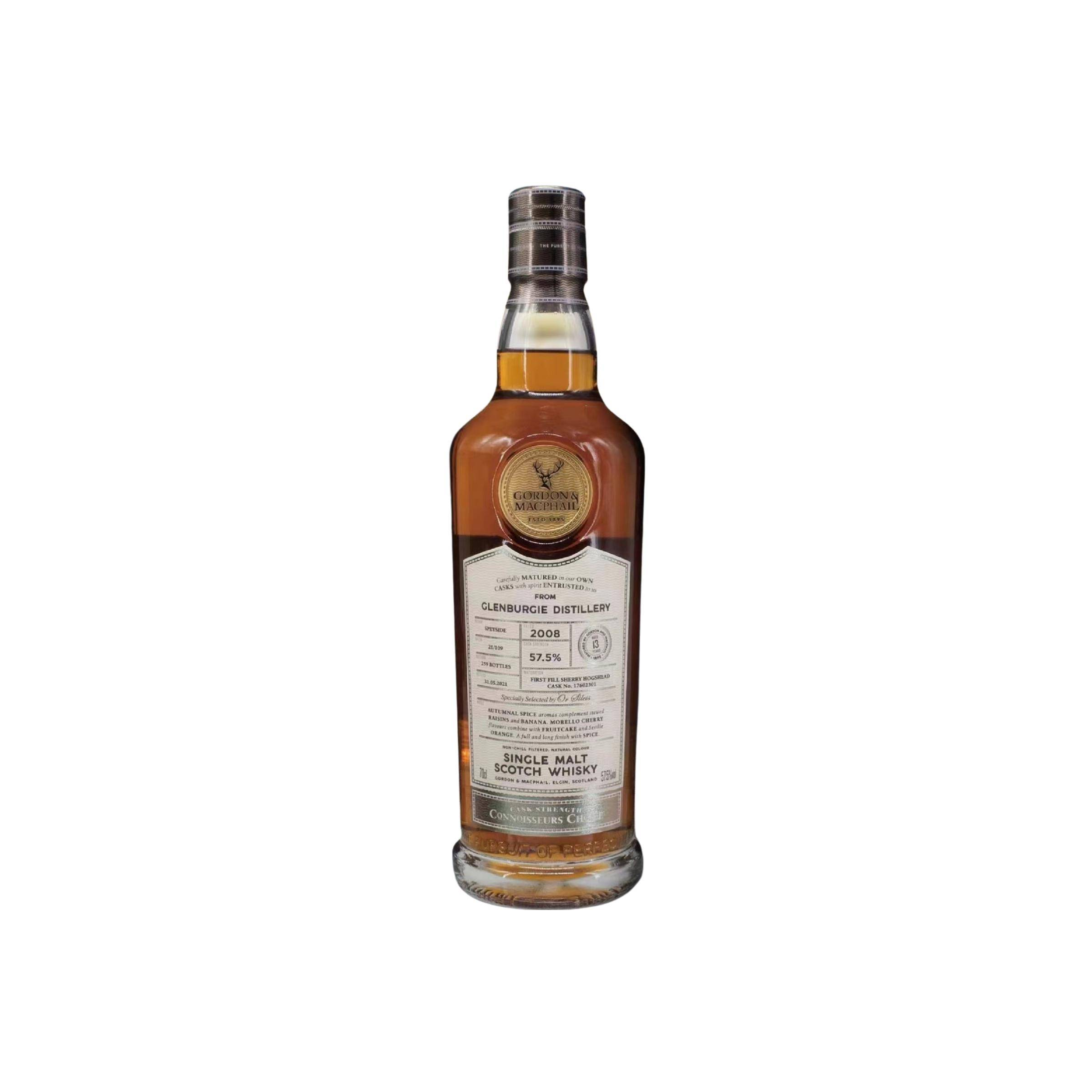 Glenburgie Connoisseurs Choice - Cask Strength 2008 13 Years Single Malt Whisky