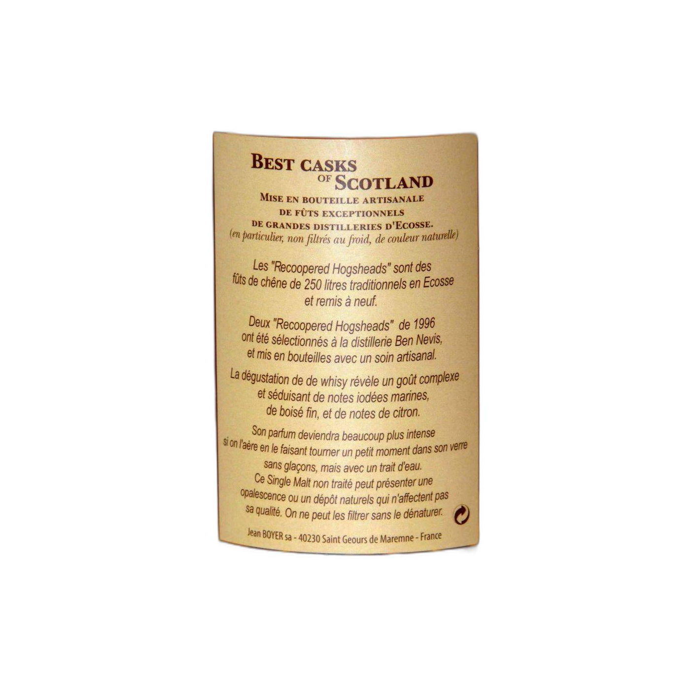 Ben Nevis 1996 19 Years Single Malt Whisky 2