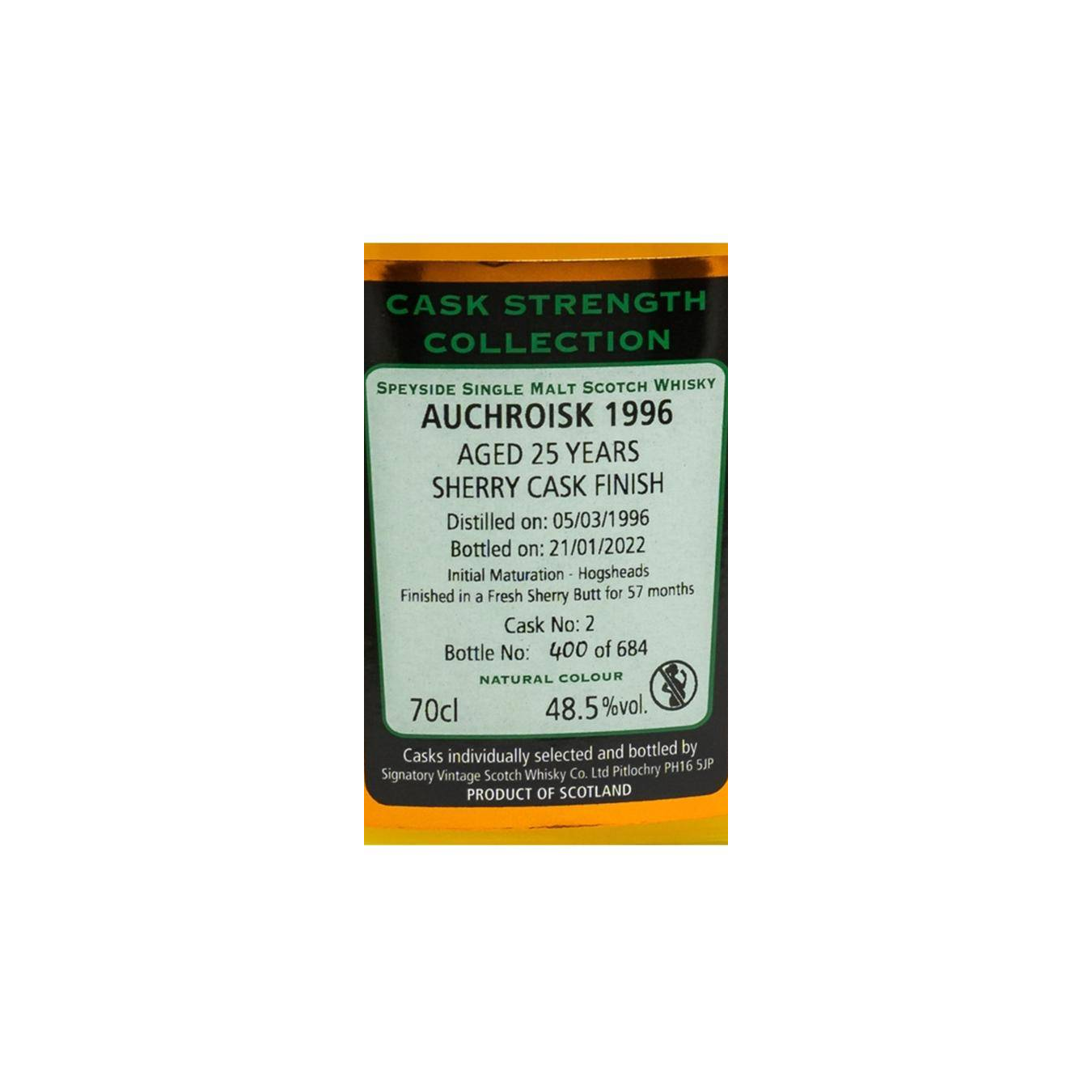 Auchroisk Cask Strength Collection 1996 25 Years Single Malt Whisky 3