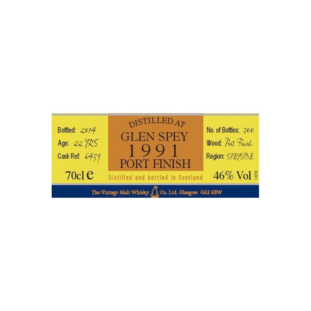 Glen Spey The Cooper's Choice 1991 22 Years Single Malt Whisky