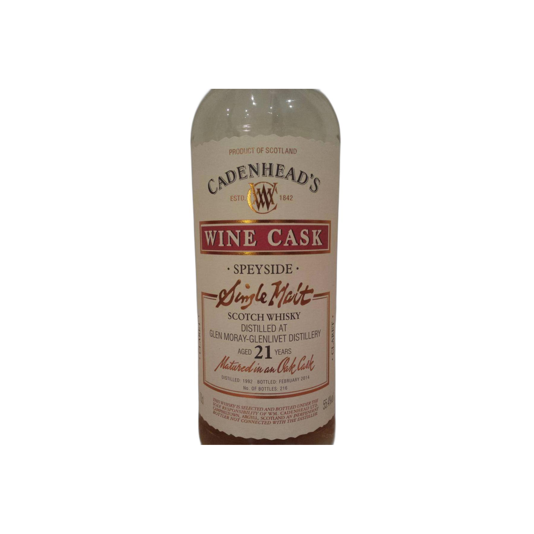 Glen Moray 1992 21 Years Single Malt Whisky 2